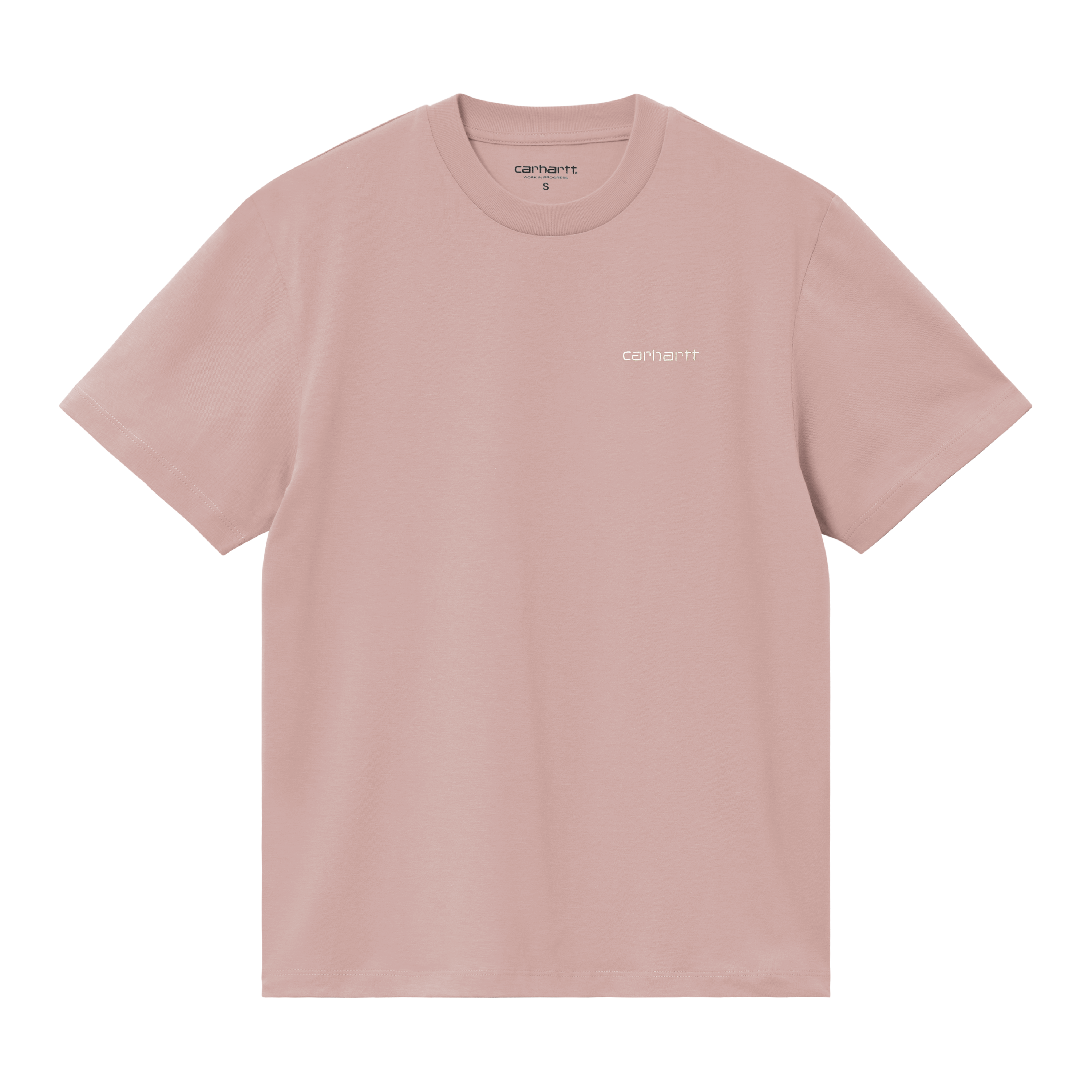 Carhartt WIP W' S/S Script Embroidery T-Shirt Gentle Pink / Cinnerus | L | Women