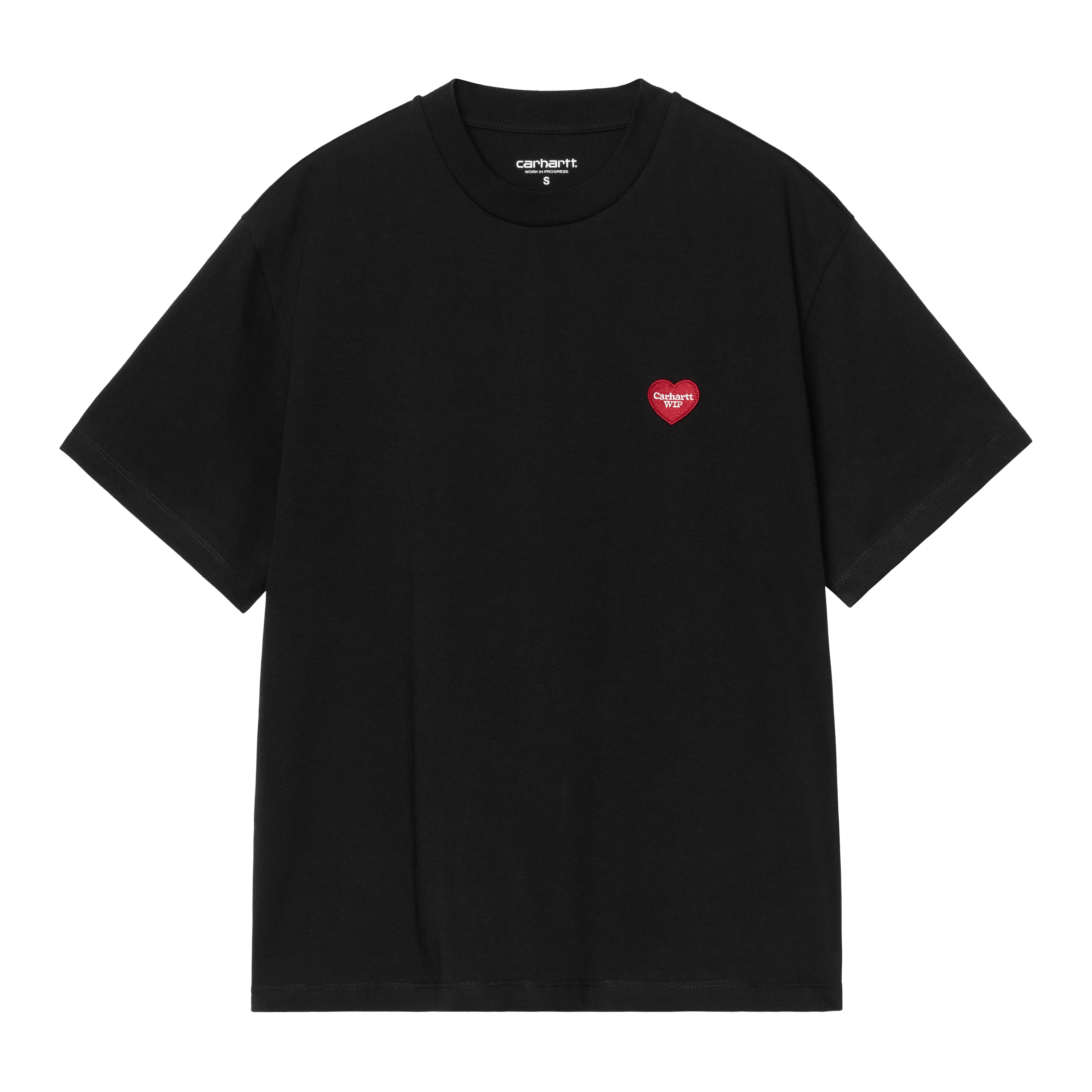Carhartt WIP W' S/S Heart Patch T-Shirt, Black / Red