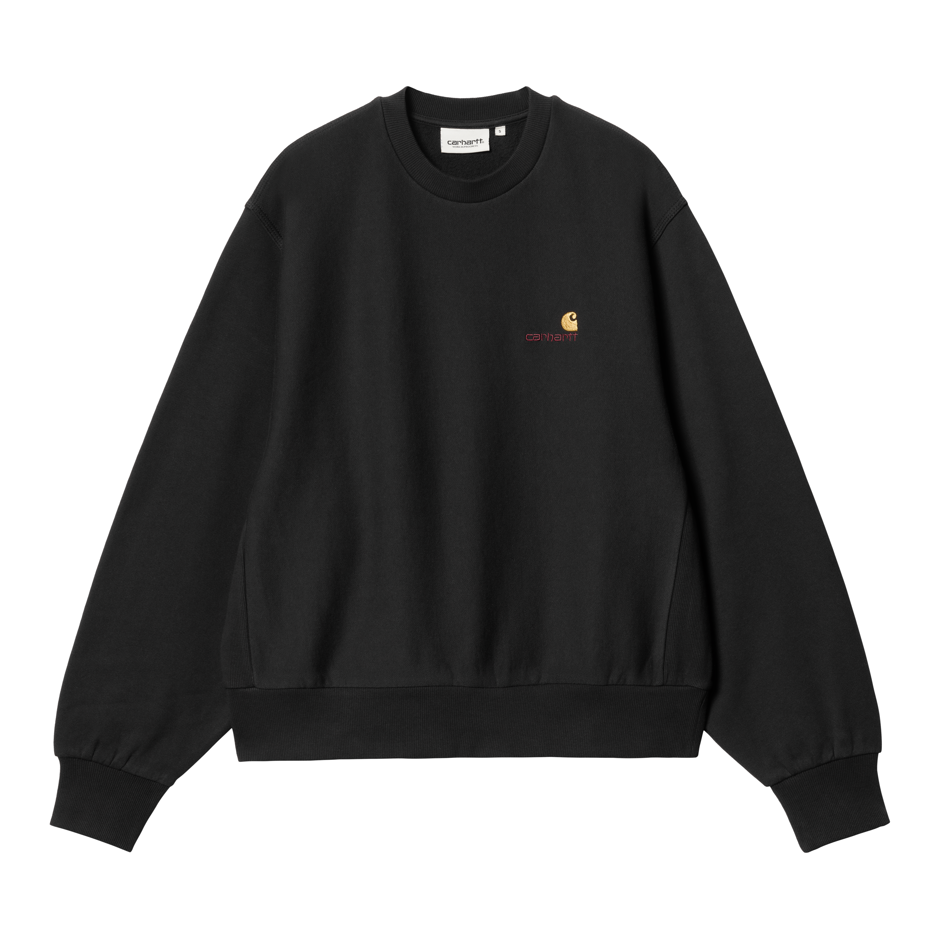 Carhartt WIP Women’s American Script Sweat en Negro