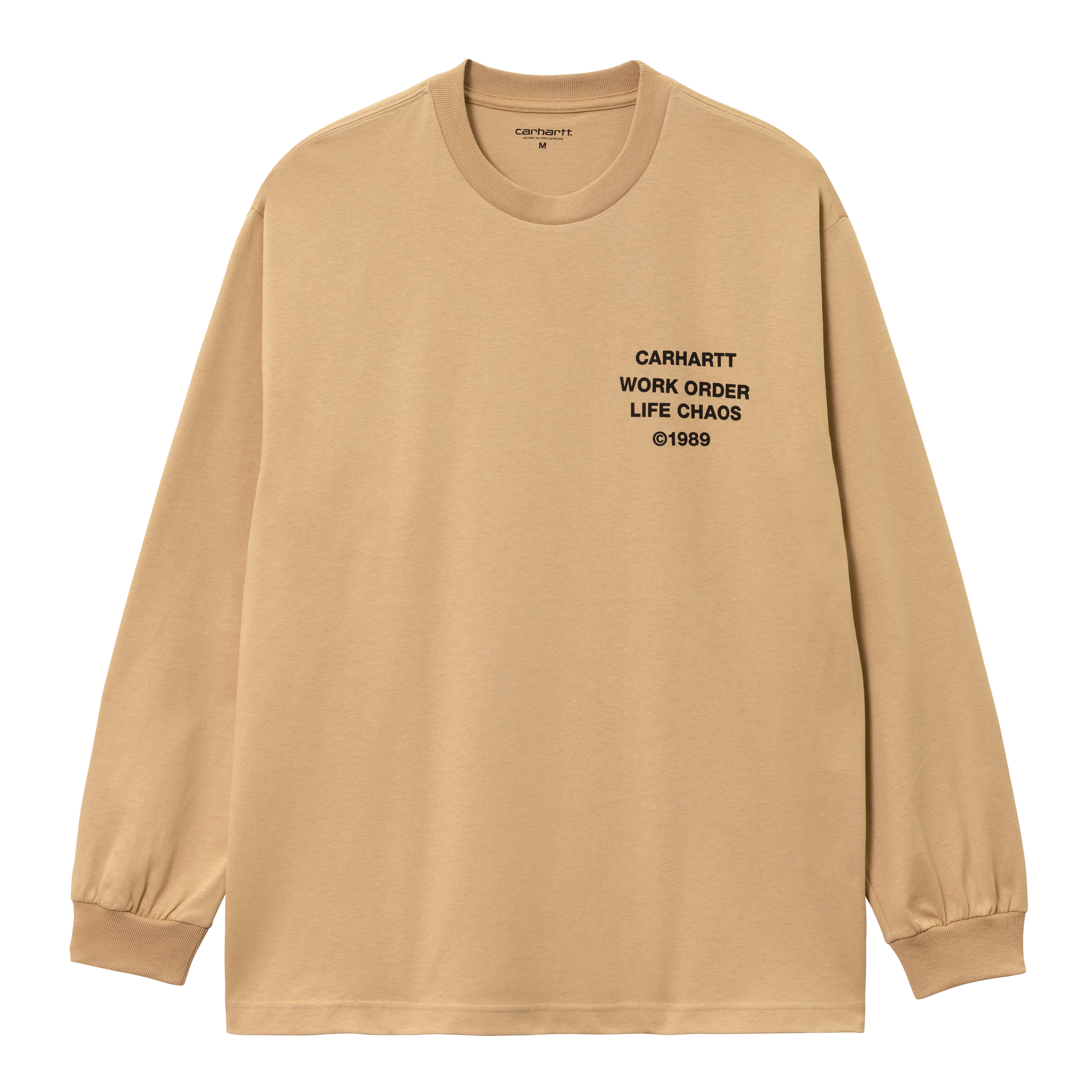 Carhartt WIP Long Sleeve Reverse Hammer T-Shirt in Brown