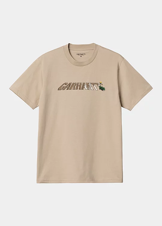 Carhartt WIP Short Sleeve Dandelion Script T-Shirt Beige