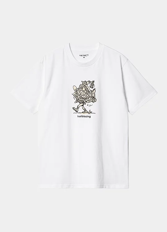 Carhartt WIP Short Sleeve Trailblazer T-Shirt en Blanco