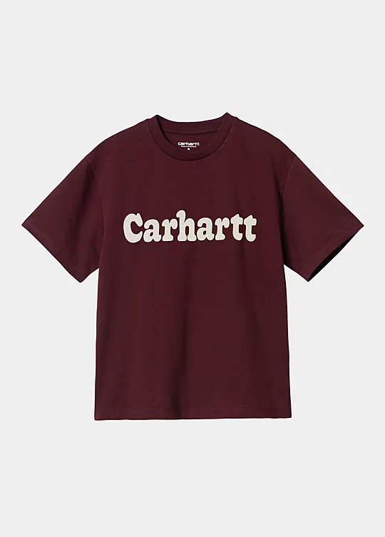 Carhartt WIP Women’s Short Sleeve Bubbles T-Shirt in Red