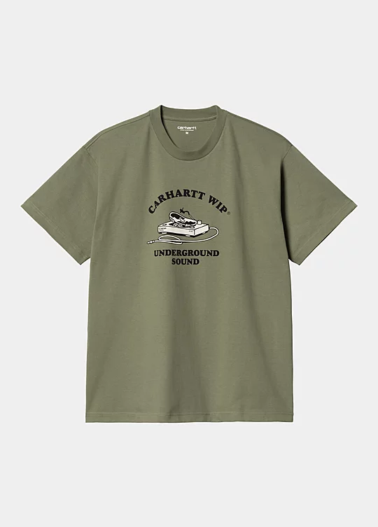 Carhartt WIP Short Sleeve Underground Sound T-Shirt in Green
