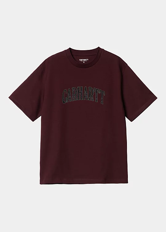 Carhartt WIP Women’s Short Sleeve Paisley Script T-Shirt in Rosso