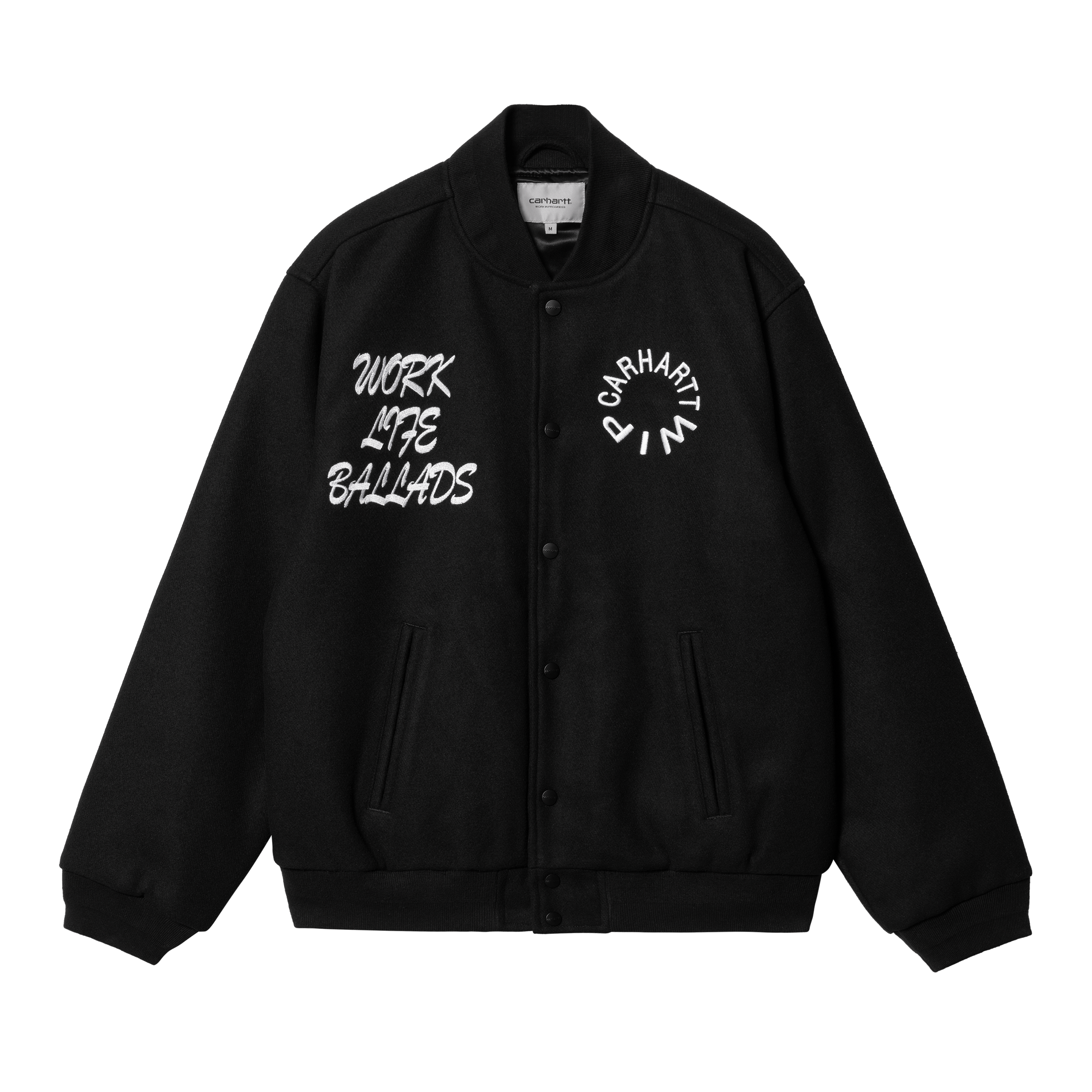 Carhartt WIP Work Varsity Bomber in Schwarz