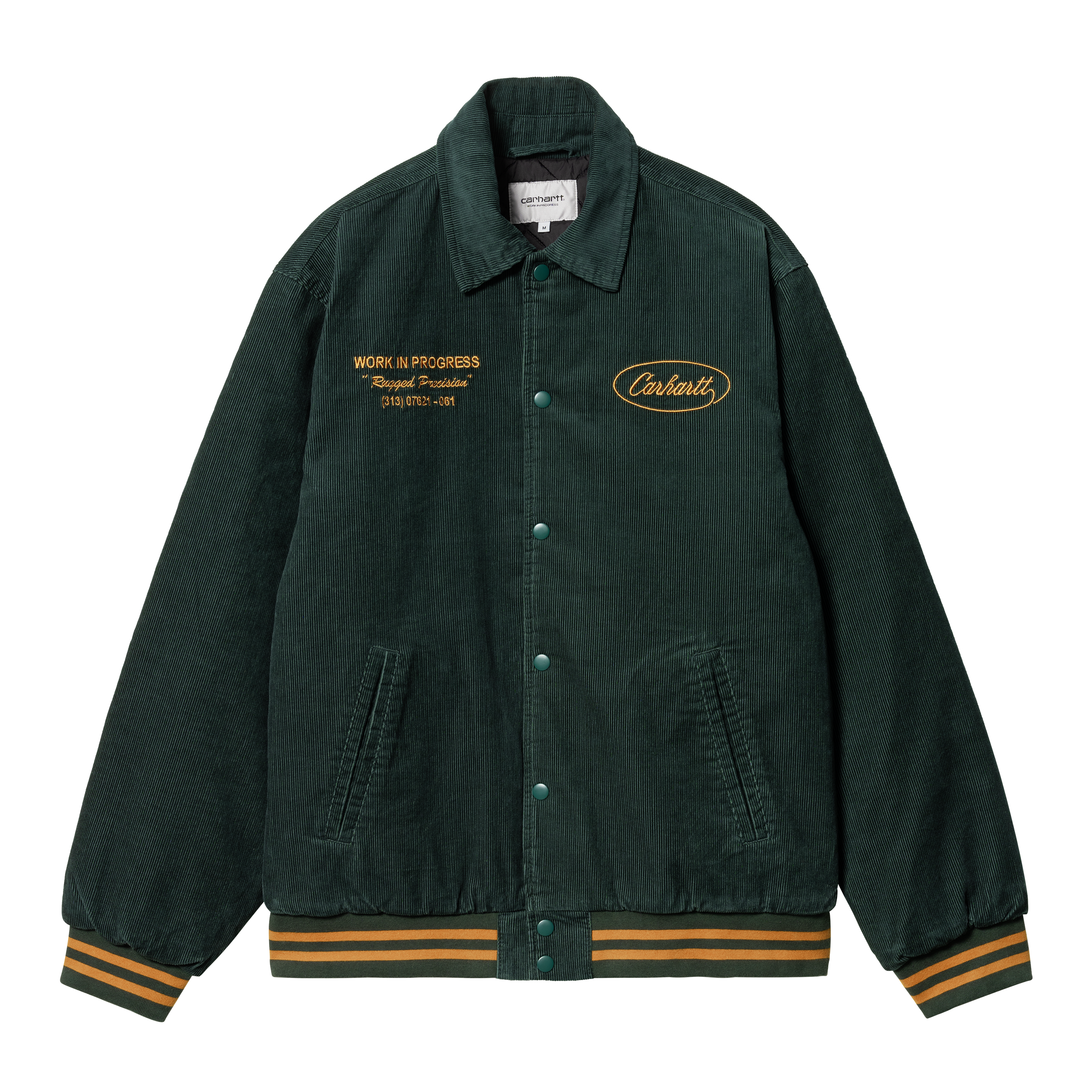 Carhartt WIP Rugged Letterman Jacket in Green