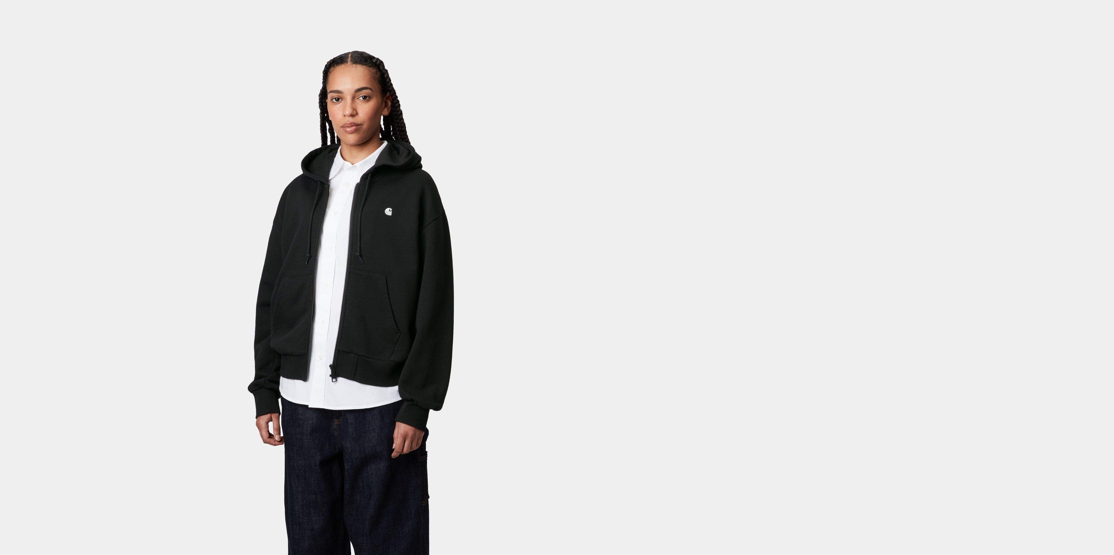 Carhartt WIP W Hooded Casey Jacket Black Silver Official Online Store