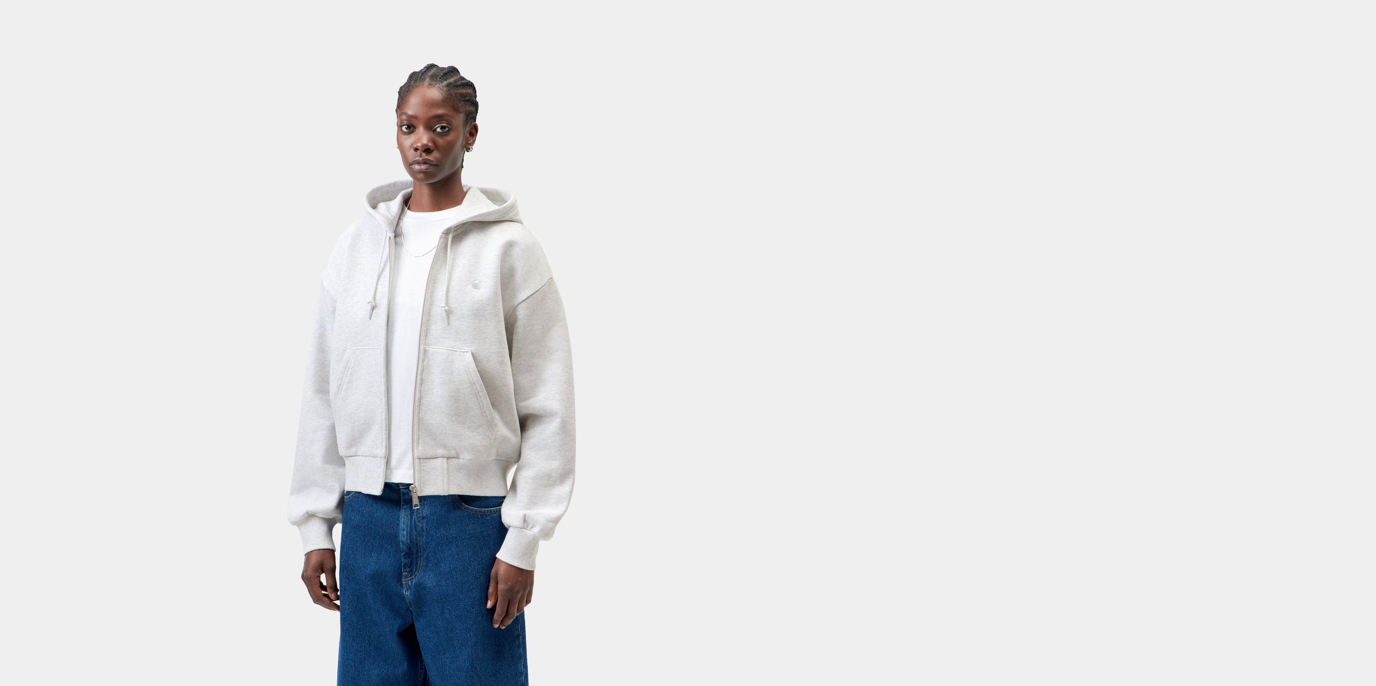 Carhartt WIP W' Hooded Casey Jacket Ash Heather / Silver | grey | S | Women