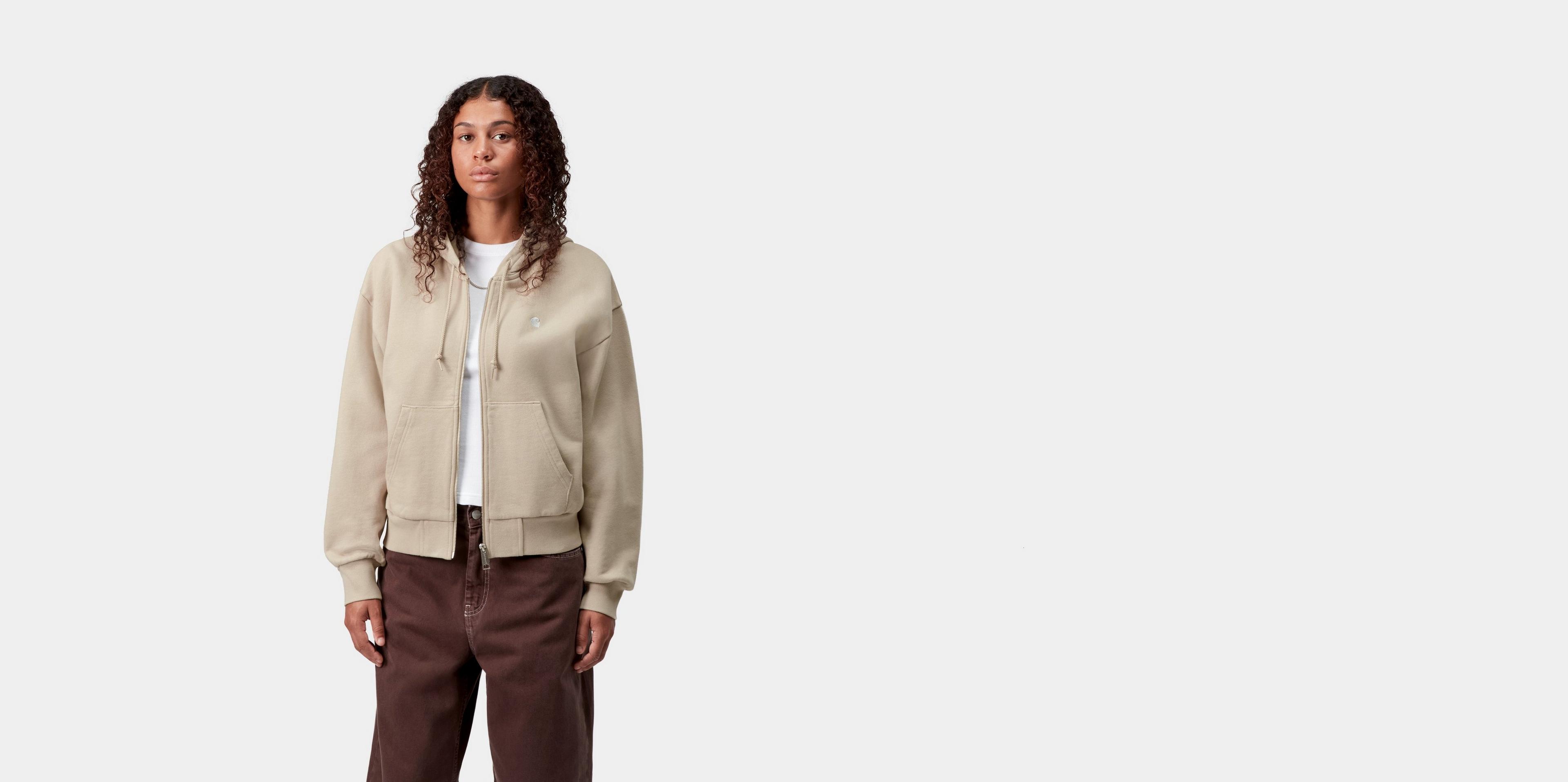 Carhartt WIP W' Hooded Casey Jacket, Fleur De Sel / Silver