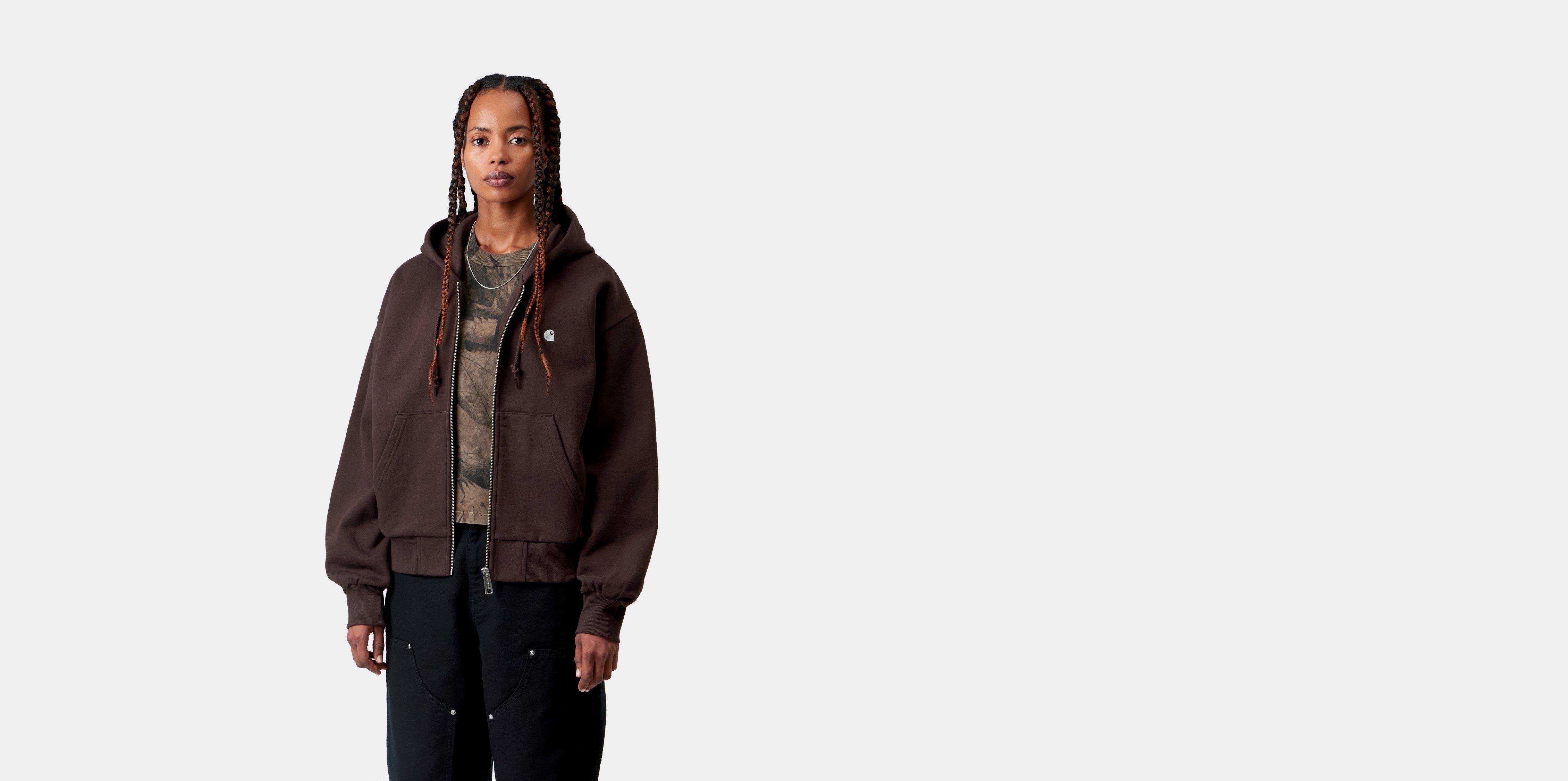 Carhartt WIP Women's Hooded Casey Jacket, Palisander / Silver