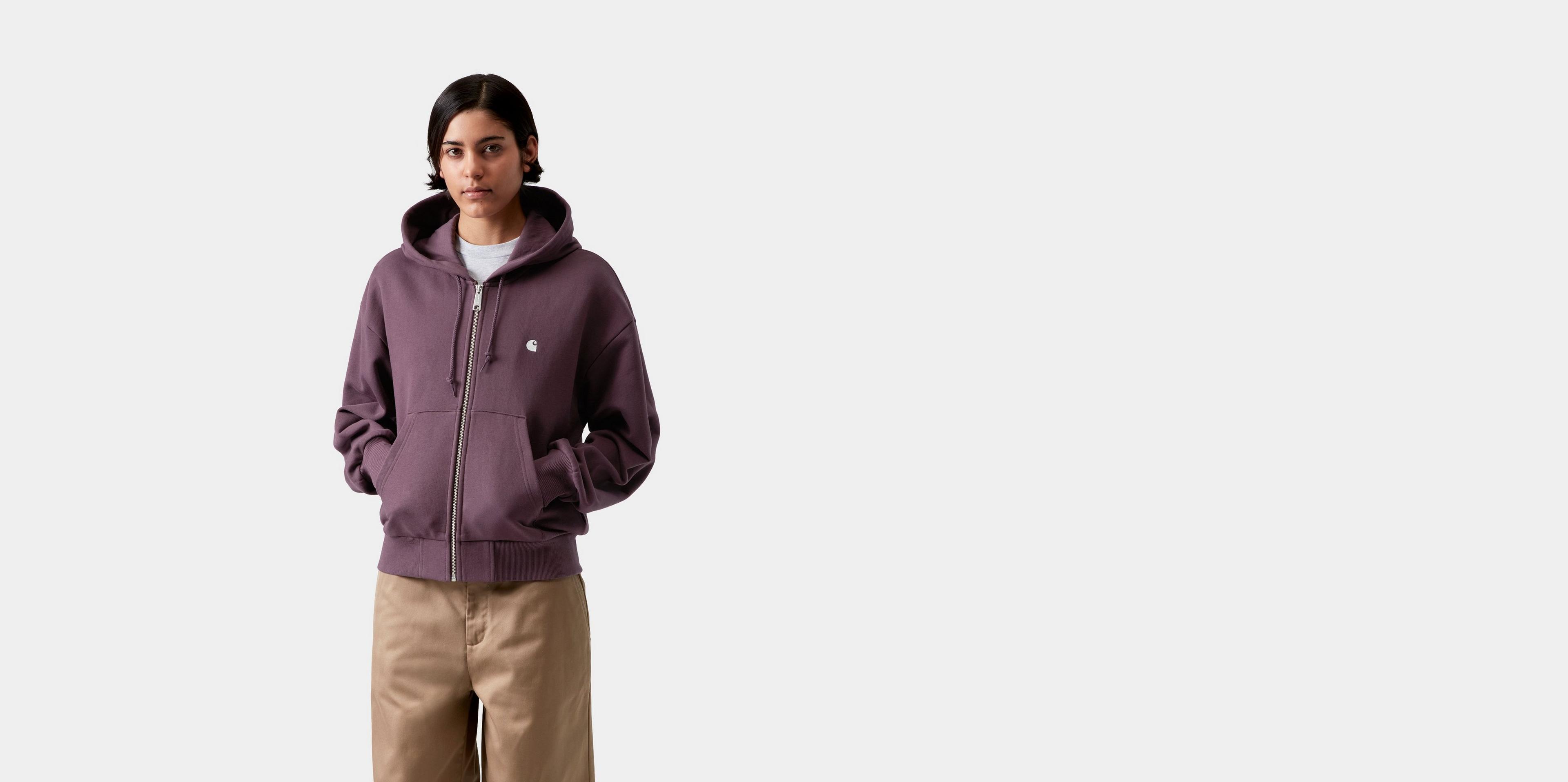 Carhartt WIP Women's Hooded Casey Jacket, Cozy Purple / Silver