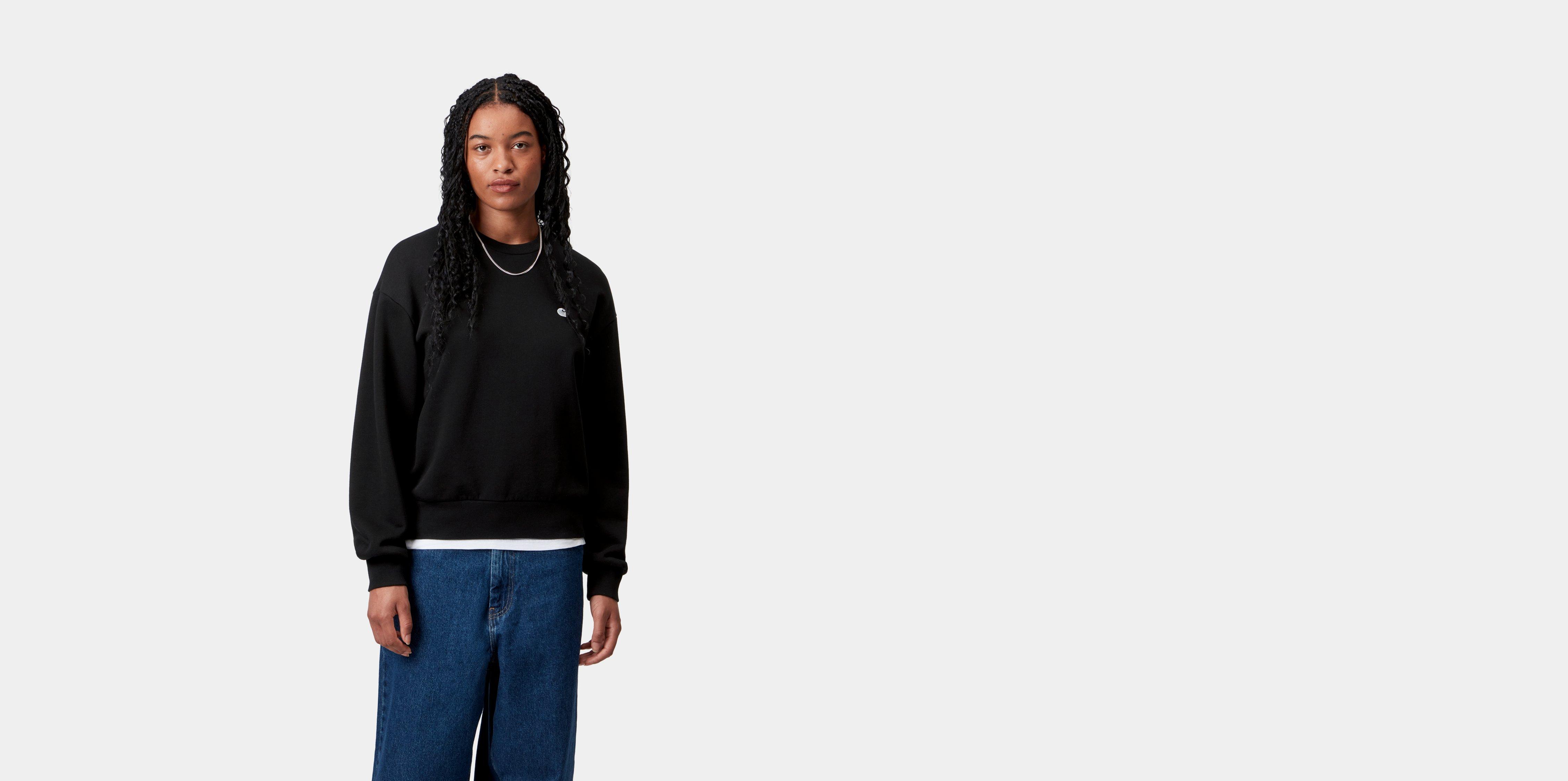 Carhartt WIP W' Casey Sweatshirt Black / Silver | XS | Women