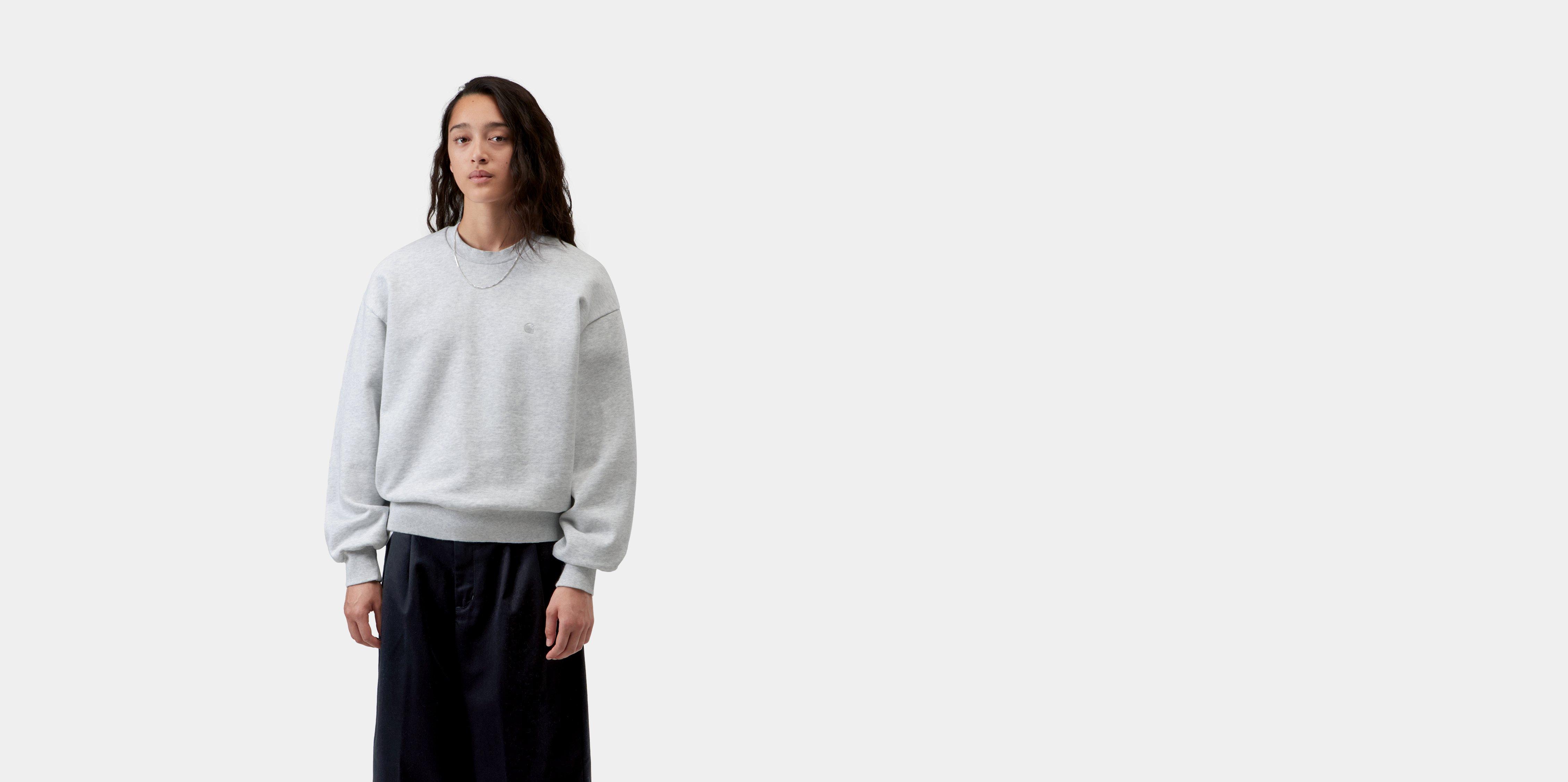 Carhartt WIP W' Casey Sweatshirt Ash Heather / Silver | grey | L | Women
