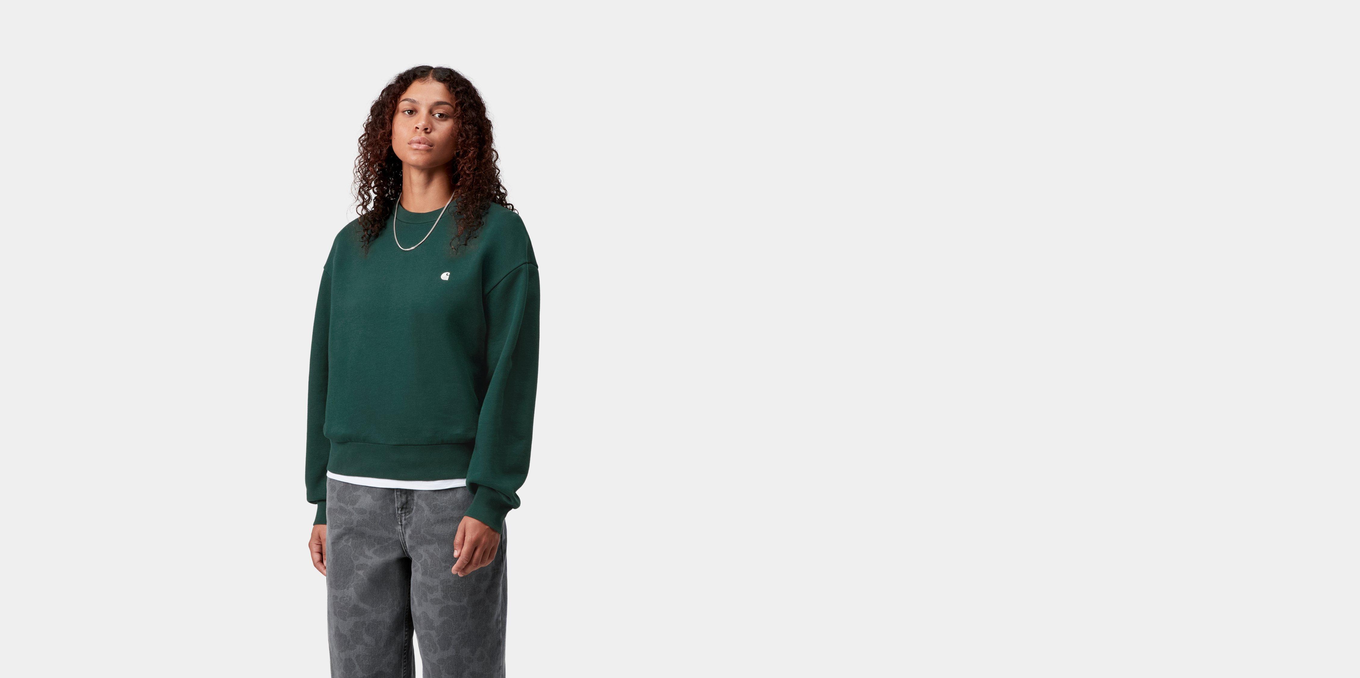 Carhartt WIP W' Casey Sweatshirt, Dark Fir / Silver | Boutique en ligne officielle