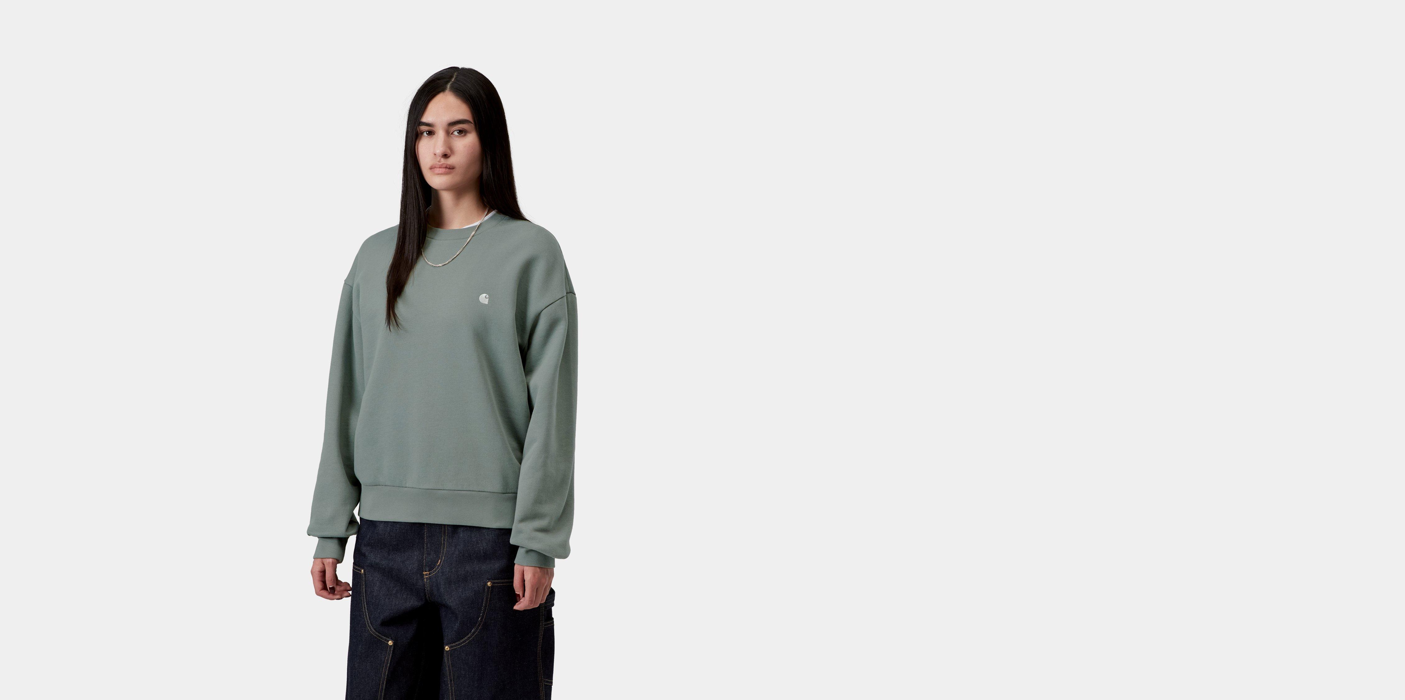 Carhartt WIP W' Casey Sweatshirt Velvet Green / Silver | XS | Women