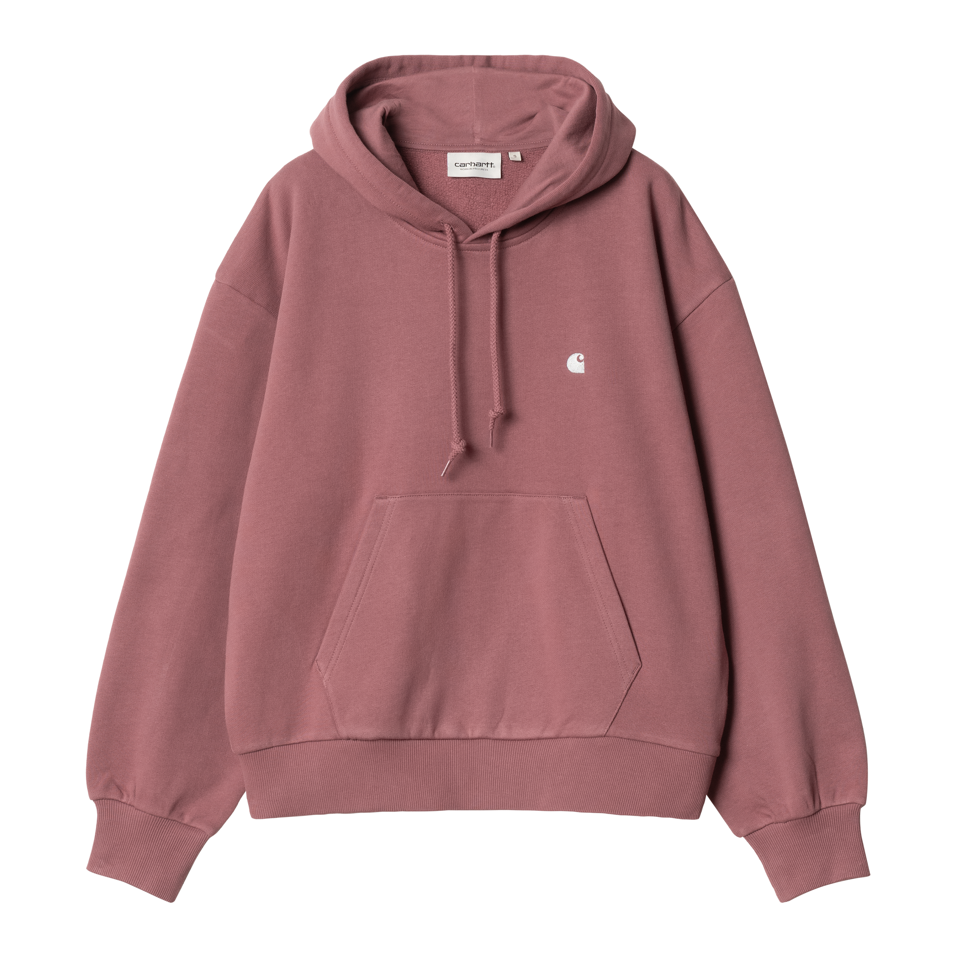 スウェット・トレーナー CARHARTT WIP Cotton sweatshirt with washed out effect Rosa Carhartt Cotton Sweatshirt With Washed Out Effect In Pink