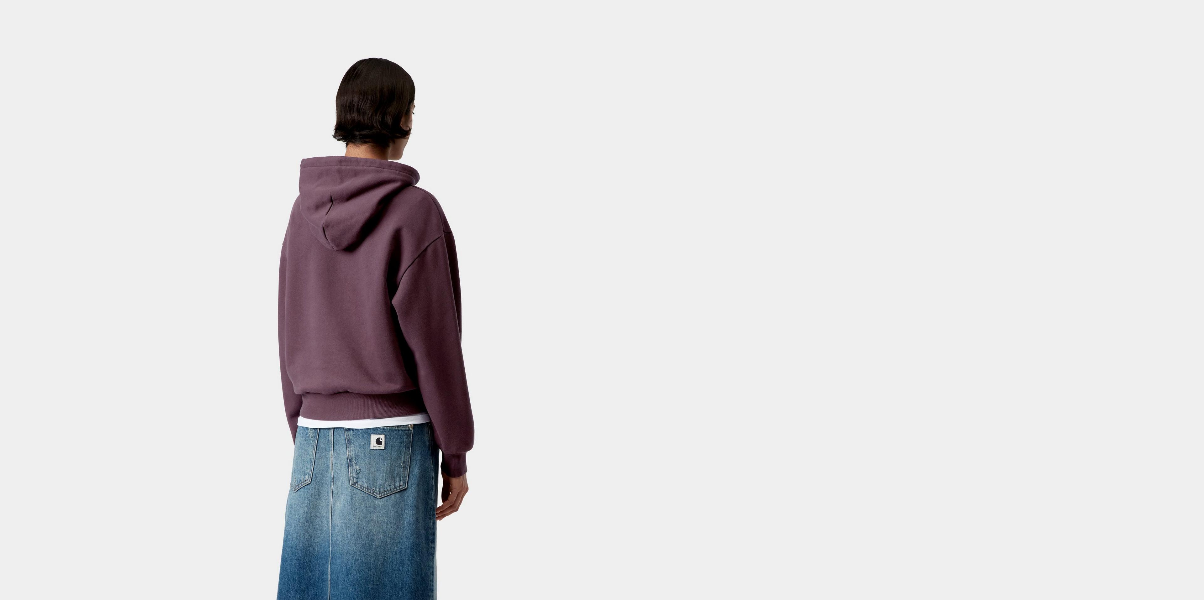 Carhartt WIP Women's Hooded Casey Sweatshirt, Cozy Purple / Silver