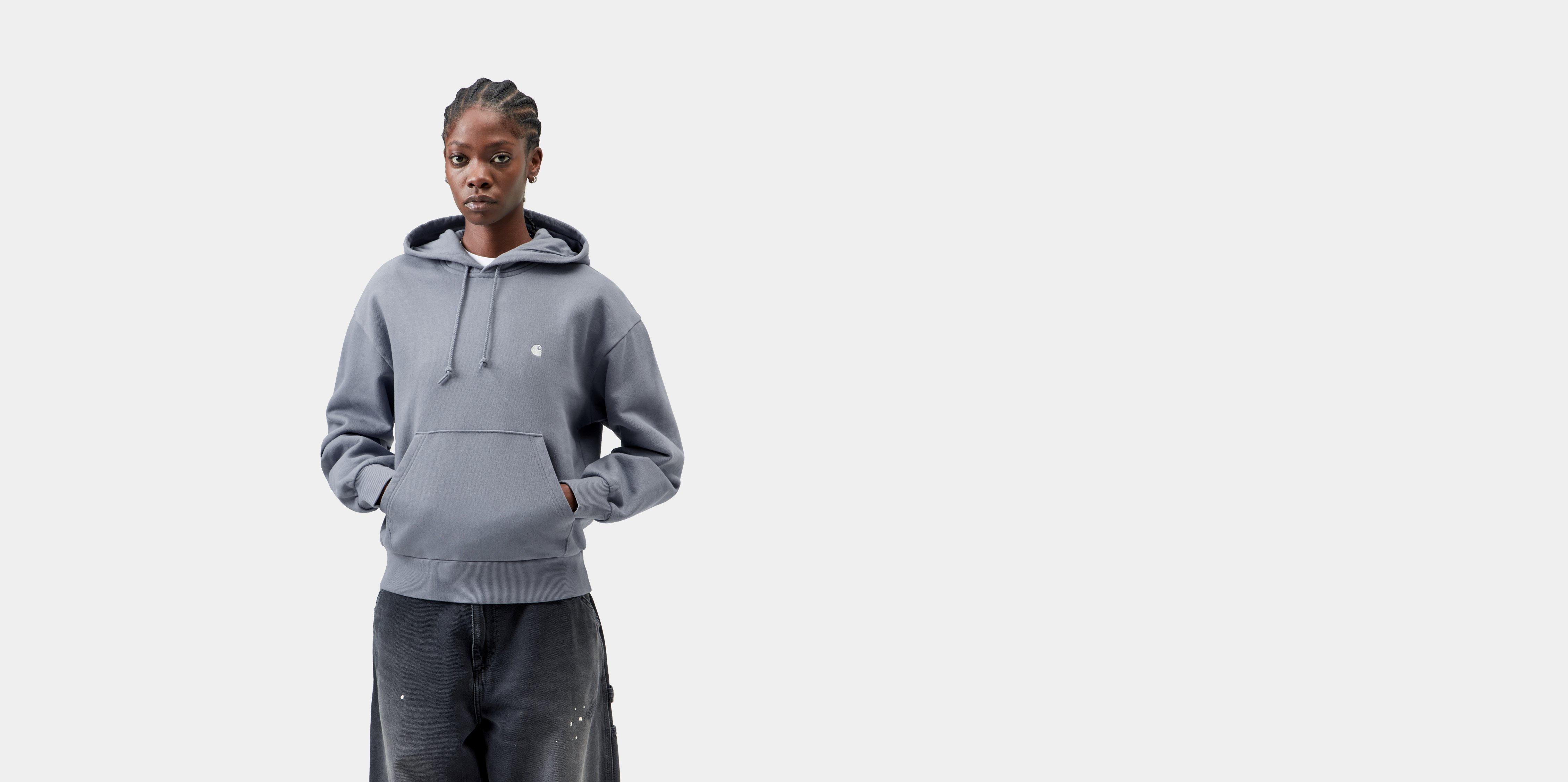 Carhartt WIP W' Hooded Casey Sweatshirt Shady Blue / Silver | XS | Women