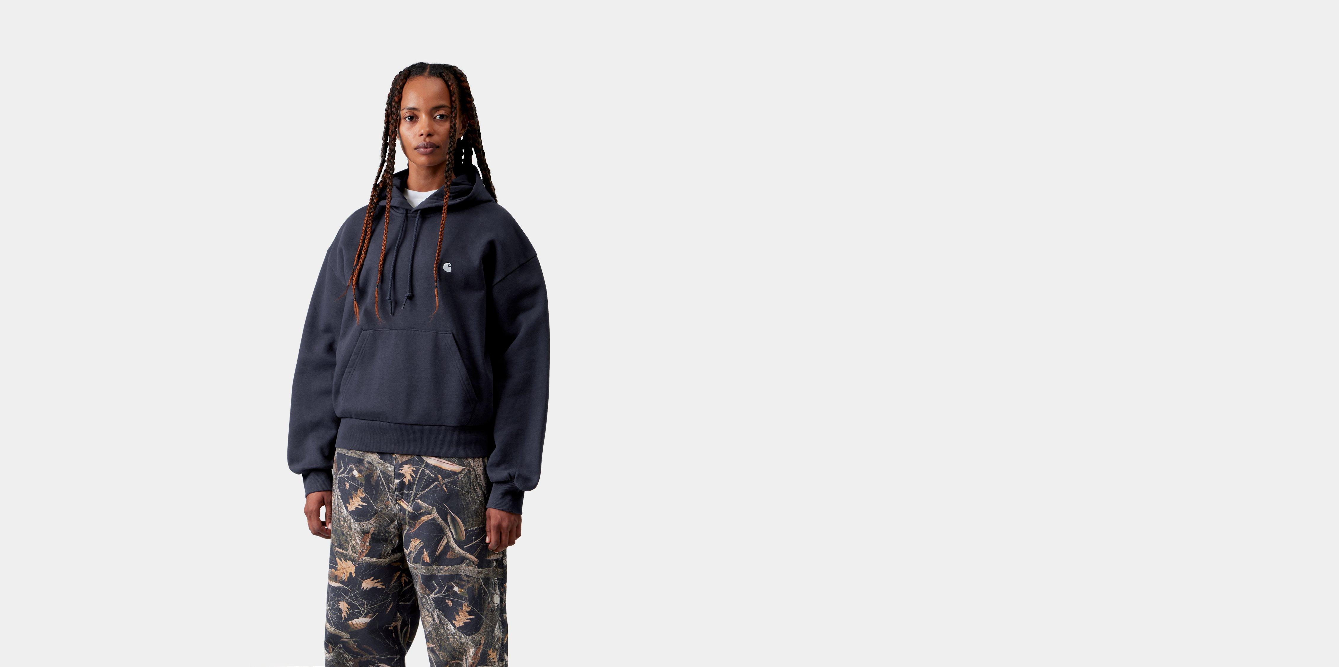Carhartt WIP W' Hooded Casey Sweatshirt Dark Navy / Silver | blue | XS | Women