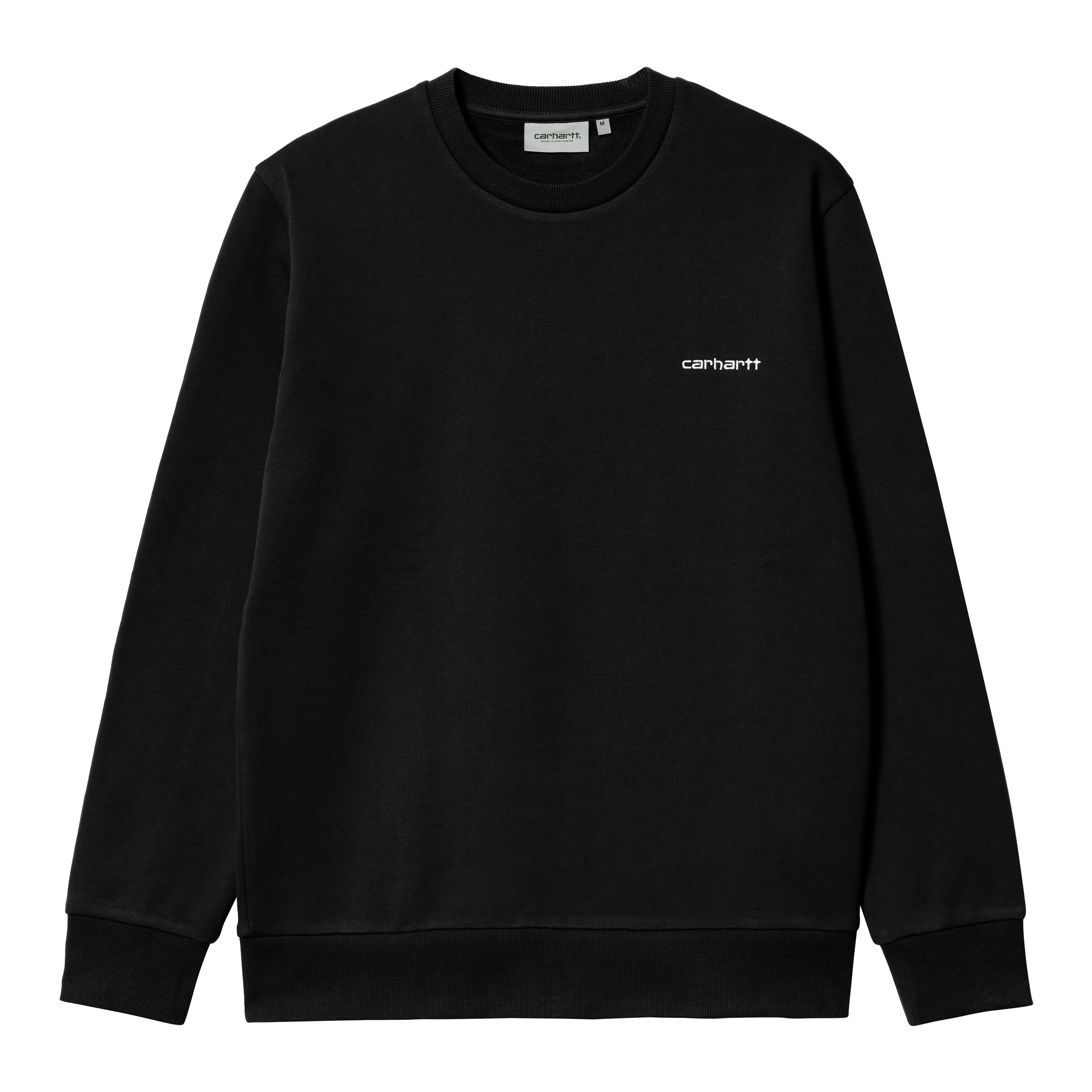 Carhartt WIP Script Embroidery Sweat in Black