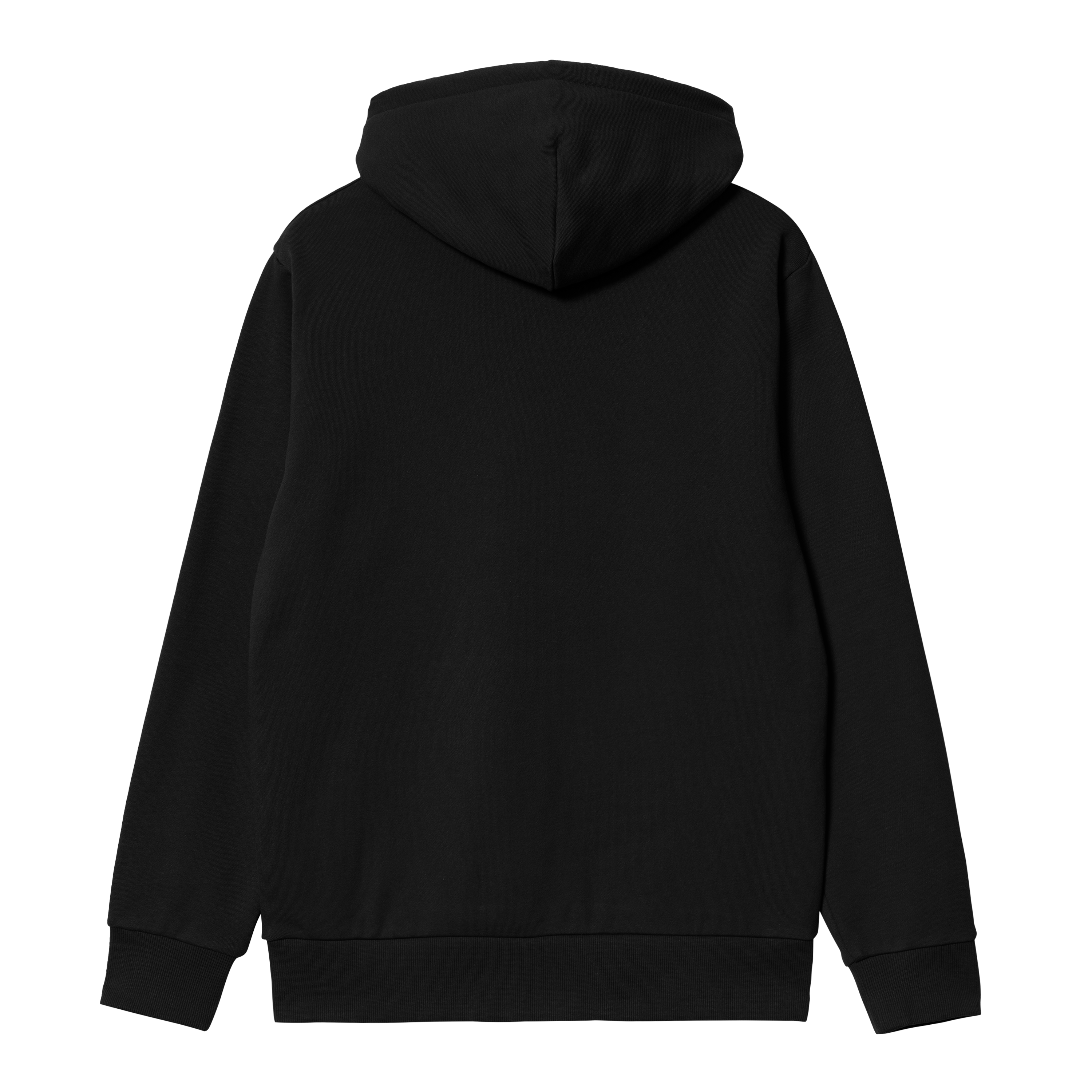 Carhartt WIP Hooded Script Embroidery Sweat Black White Official Online Store