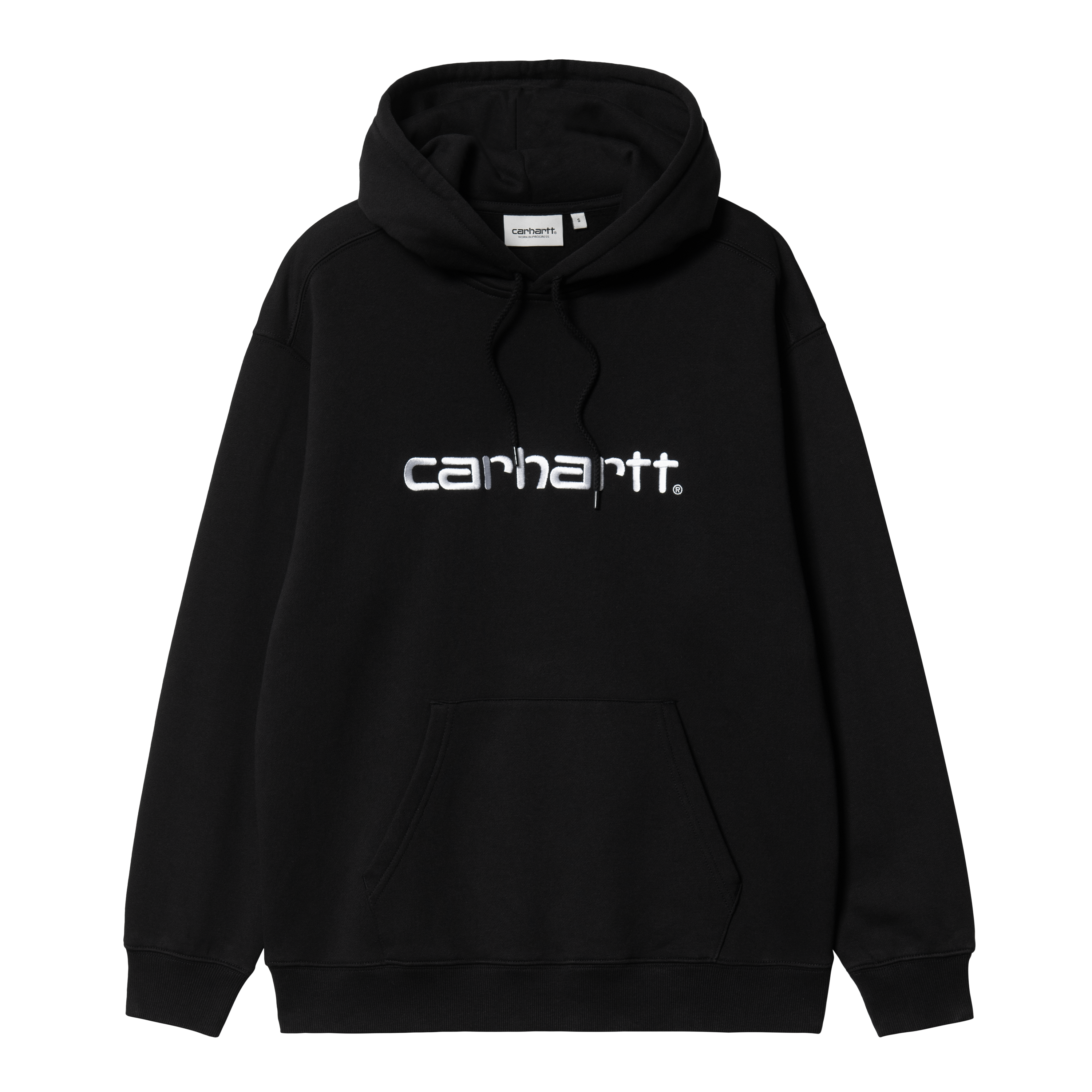 Carhartt WIP W Hooded Carhartt Sweatshirt Black White Official Online Store