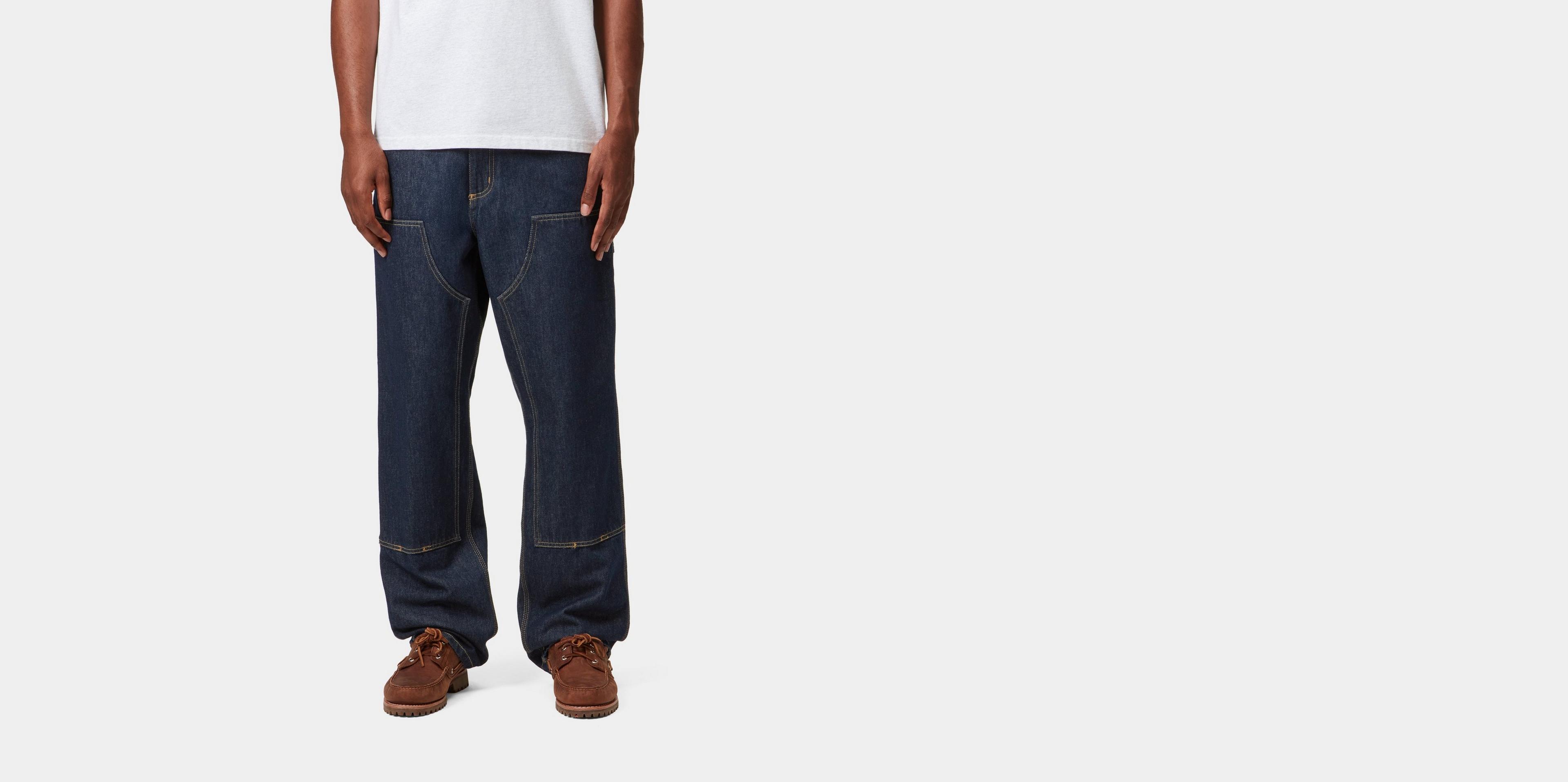 carhartt wip double knee pants 34×32 Carhartt WIP - Double Knee Pant - Black Aged Canvas