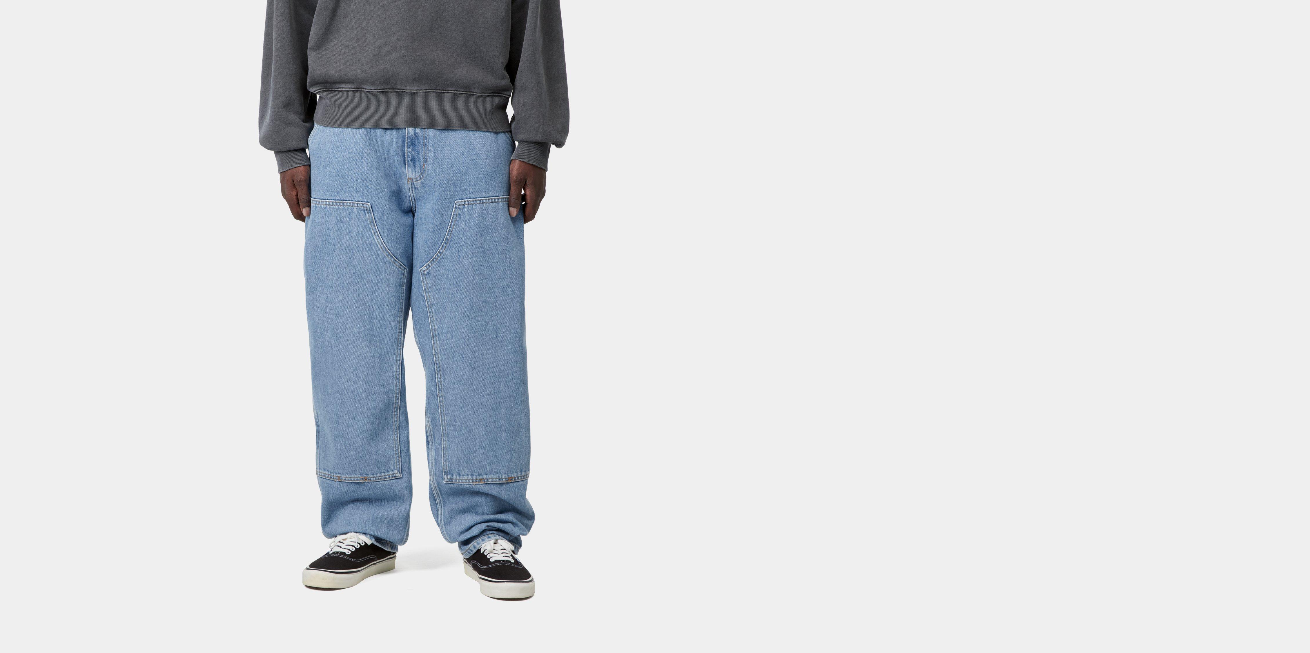 Carhartt WIP Double Knee Pant Blue stone bleached | 40/32 | Men