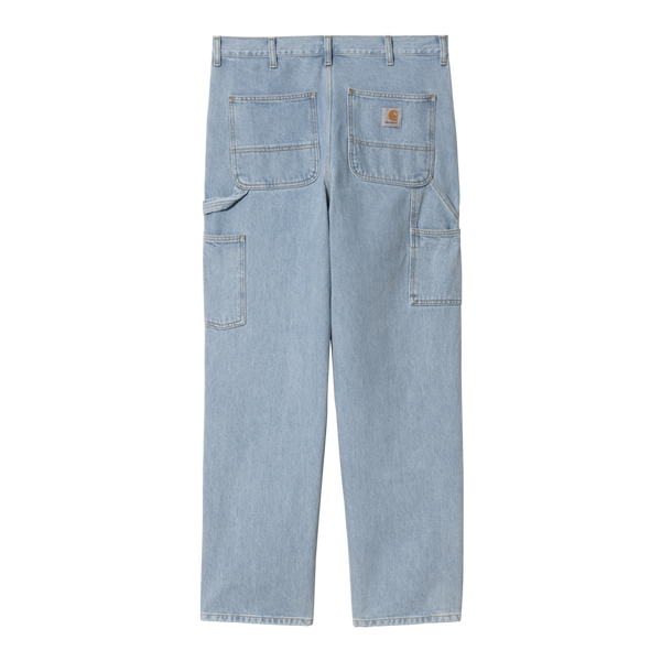 Double Knee Pant Blue heavy stone bleached