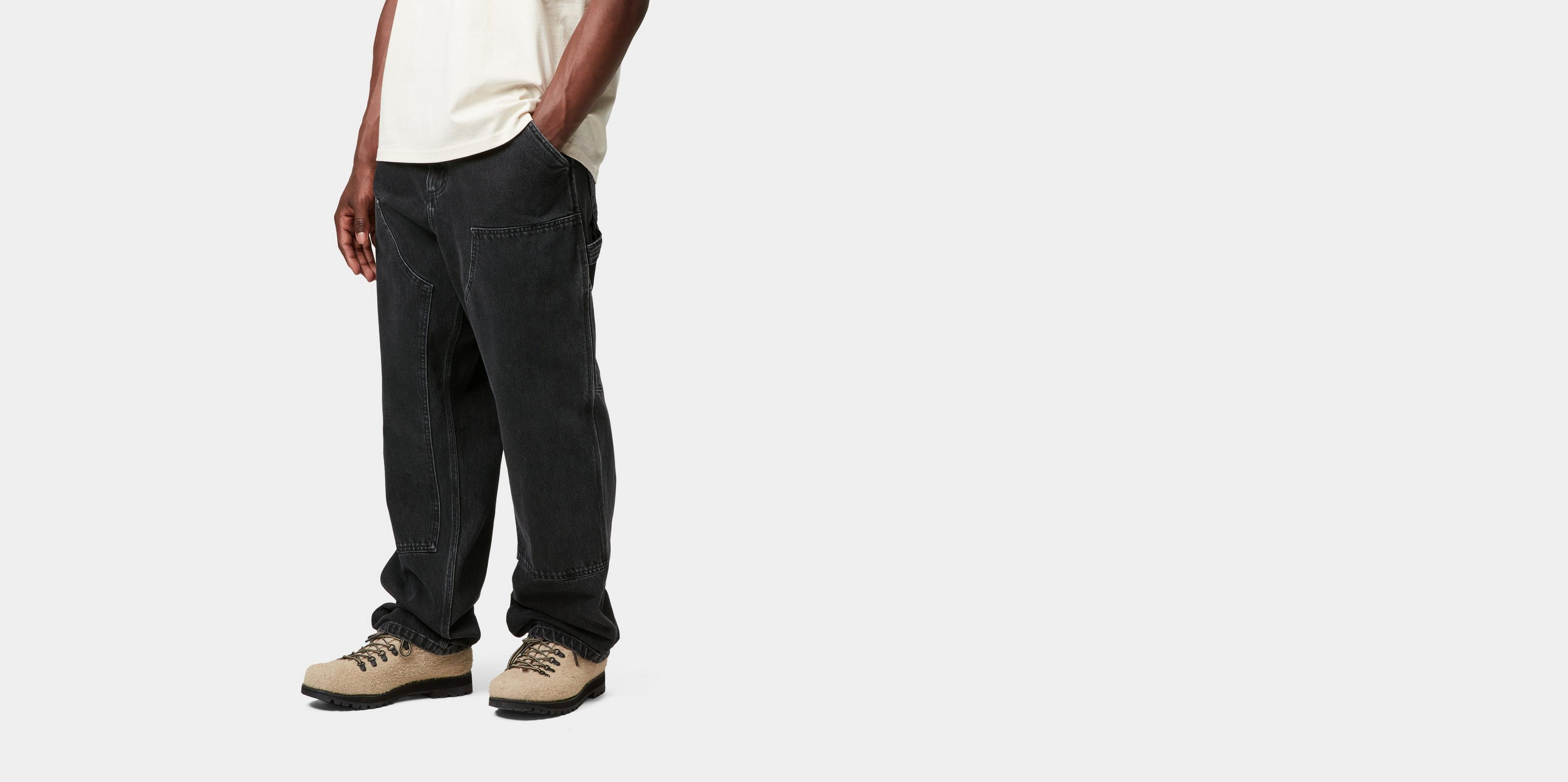 [LMC]UNISEX●WASHED DOUBLE KNEE WORK PANTS Pants Washed double knee work Beige Lost Management Cities