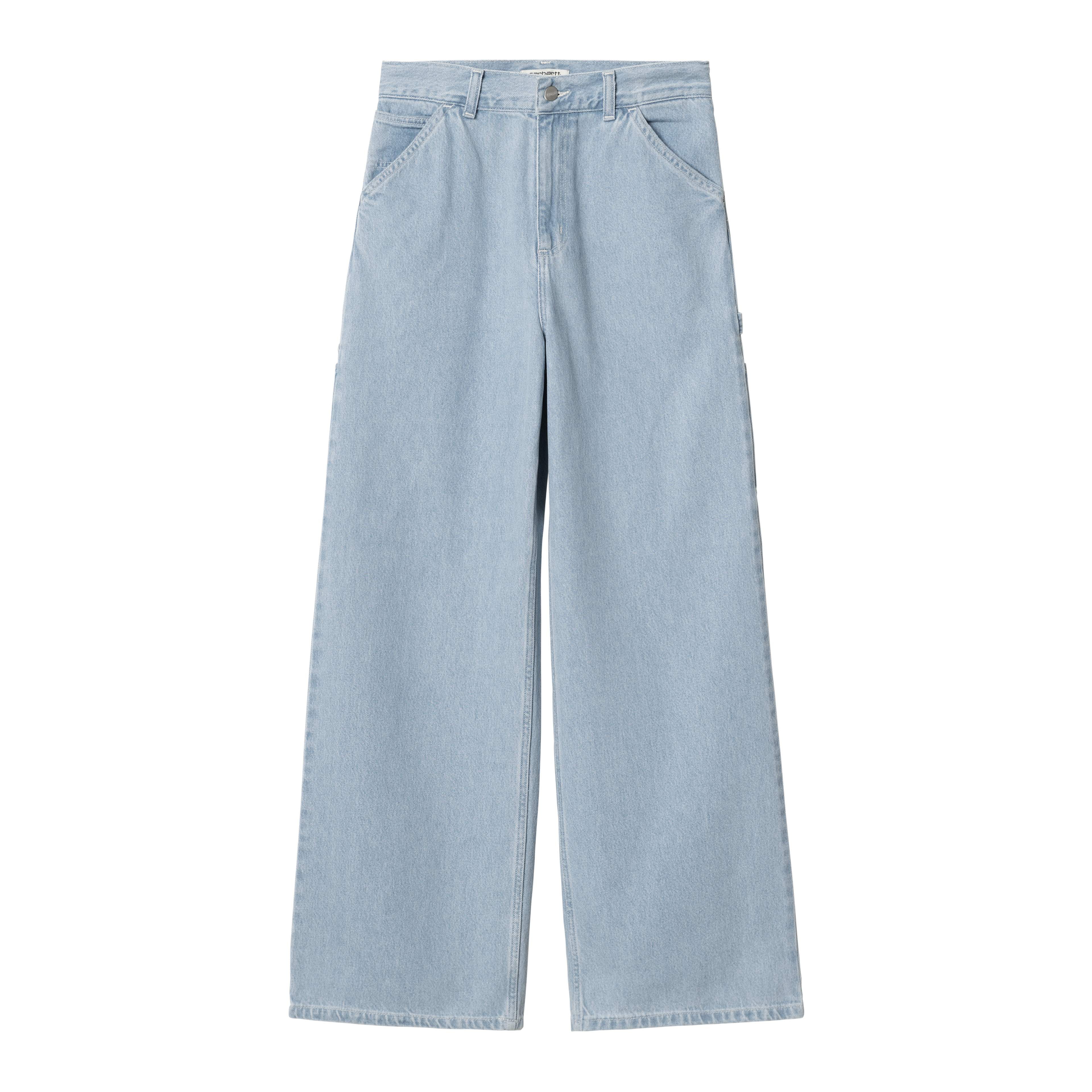 デニム・ジーパン CARHARTT WIP 'Brandon' jeans Light Blue Carhartt WIP Brandon Loose Straight Fit Jeans Blue Stone Washed