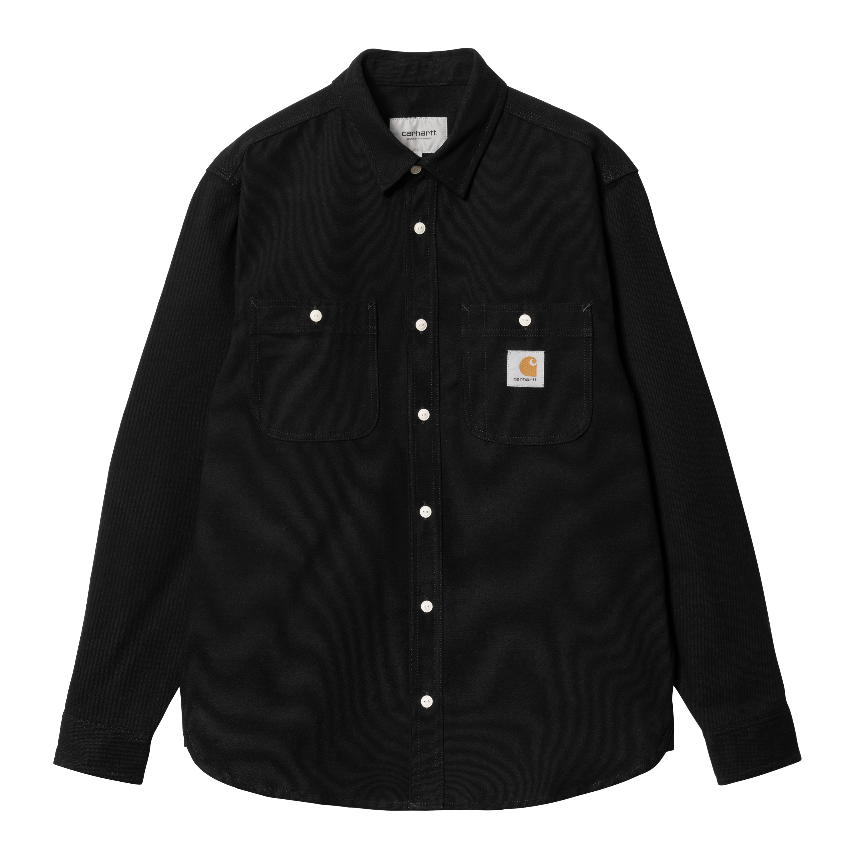 Carhartt WIP Long Sleeve Clink Shirt in Nero