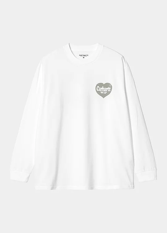 Carhartt WIP Long Sleeve Spree T-Shirt en Blanco