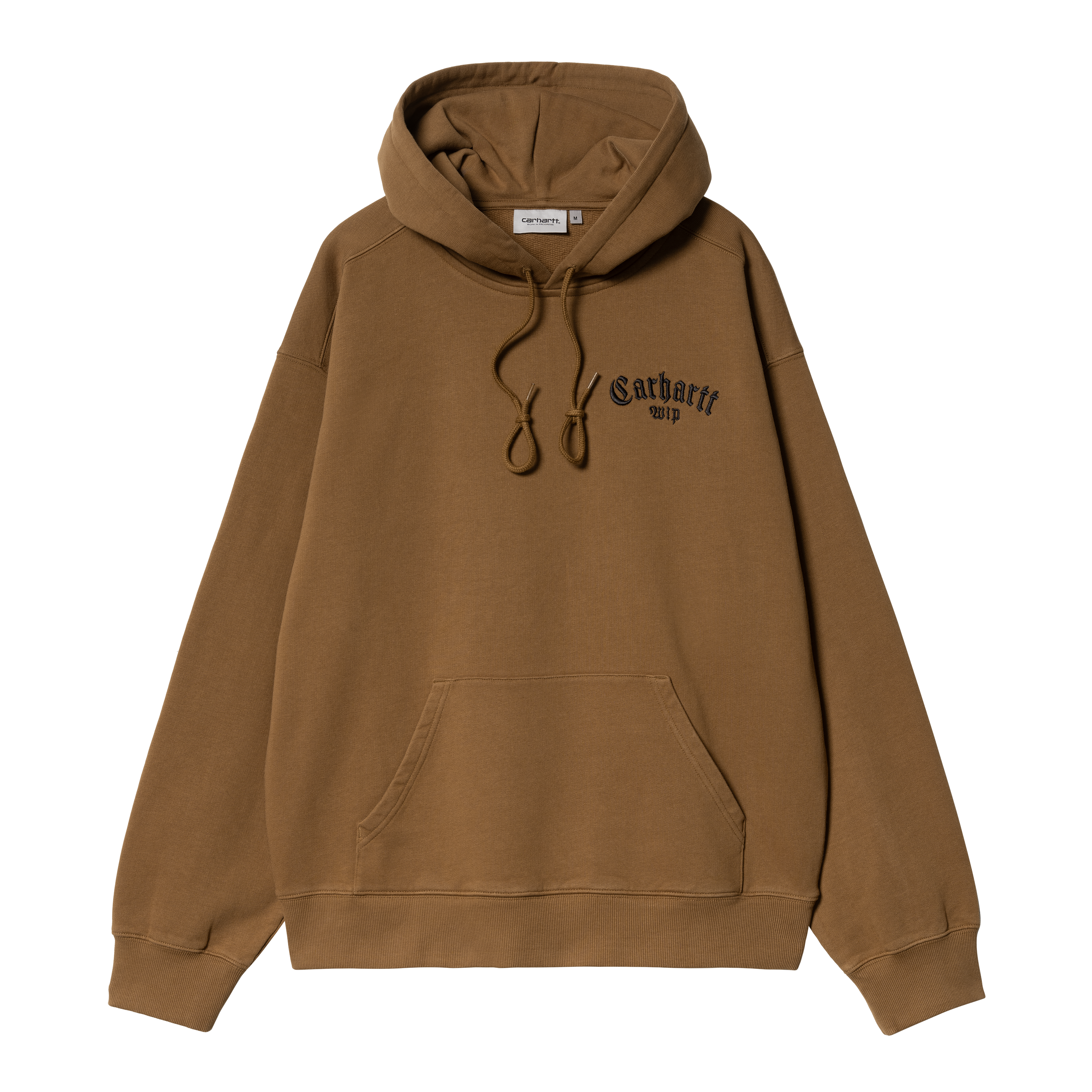 Carhartt WIP Hooded Onyx Script Sweat in Braun