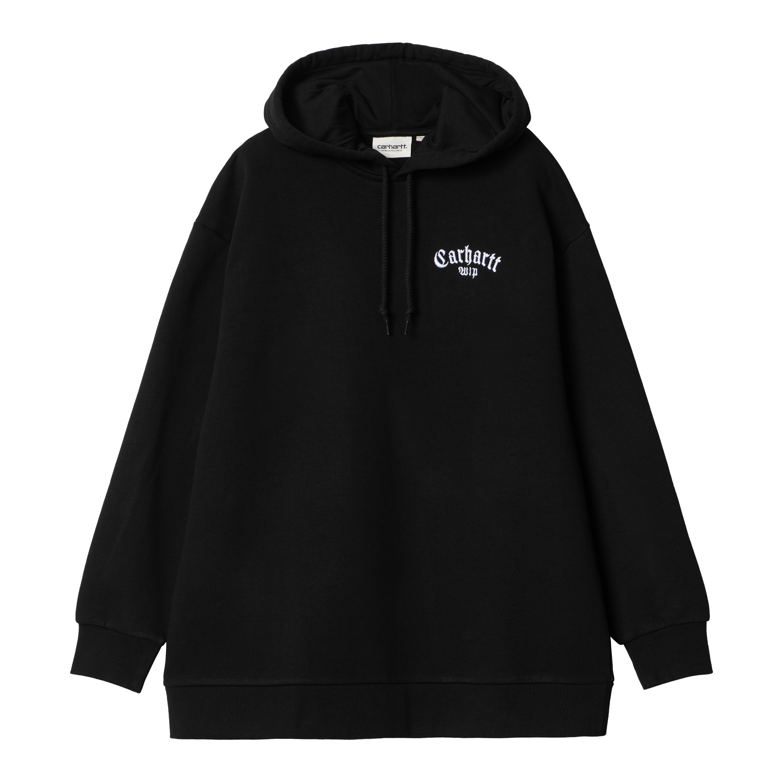 Carhartt WIP Women’s Hooded Onyx Script Sweat in Nero