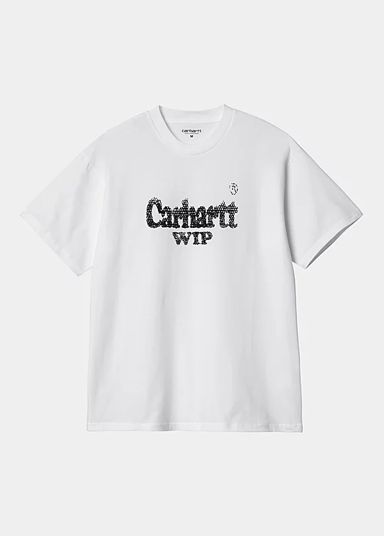 Carhartt WIP Short Sleeve Spree Halftone T-Shirt en Blanco