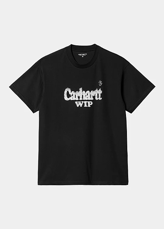 Carhartt WIP Short Sleeve Spree Halftone T-Shirt in Nero