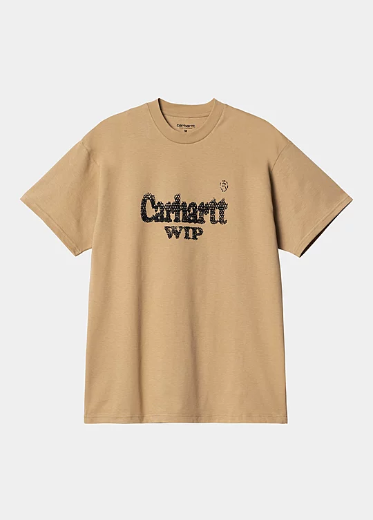 Carhartt WIP Short Sleeve Spree Halftone T-Shirt in Marrone