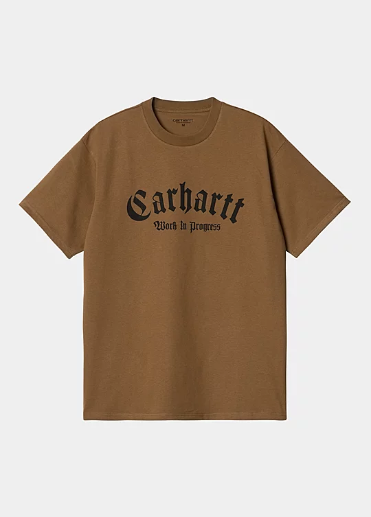 Carhartt WIP Short Sleeve Onyx T-Shirt in Marrone