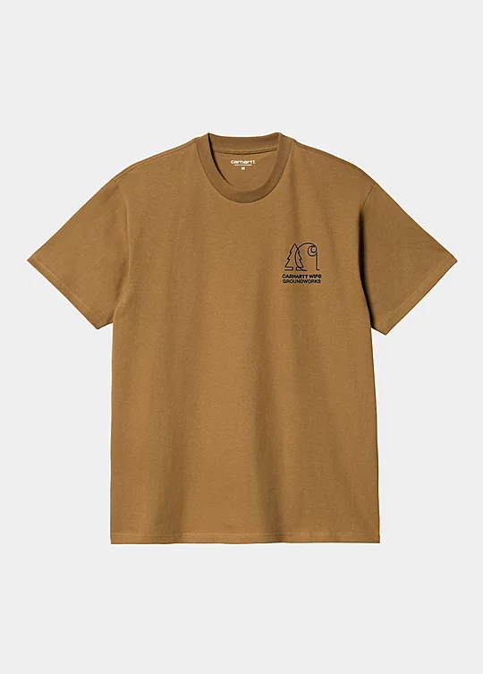 Carhartt WIP Short Sleeve Groundworks T-Shirt in Braun