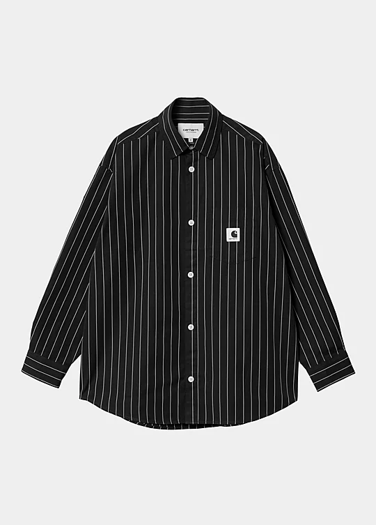 Carhartt WIP Women’s Long Sleeve Orlean Shirt in Black