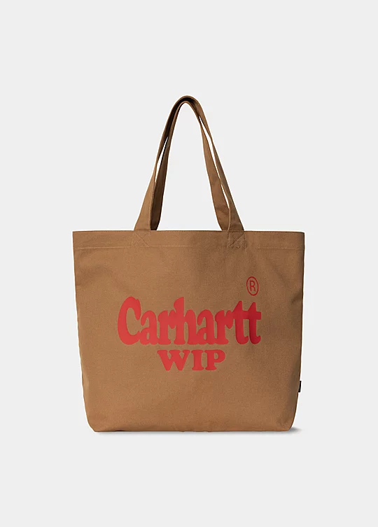 Carhartt WIP Canvas Graphic Tote Large in Brown
