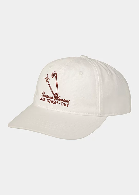 Carhartt WIP Safety Pin Cap in Bianco
