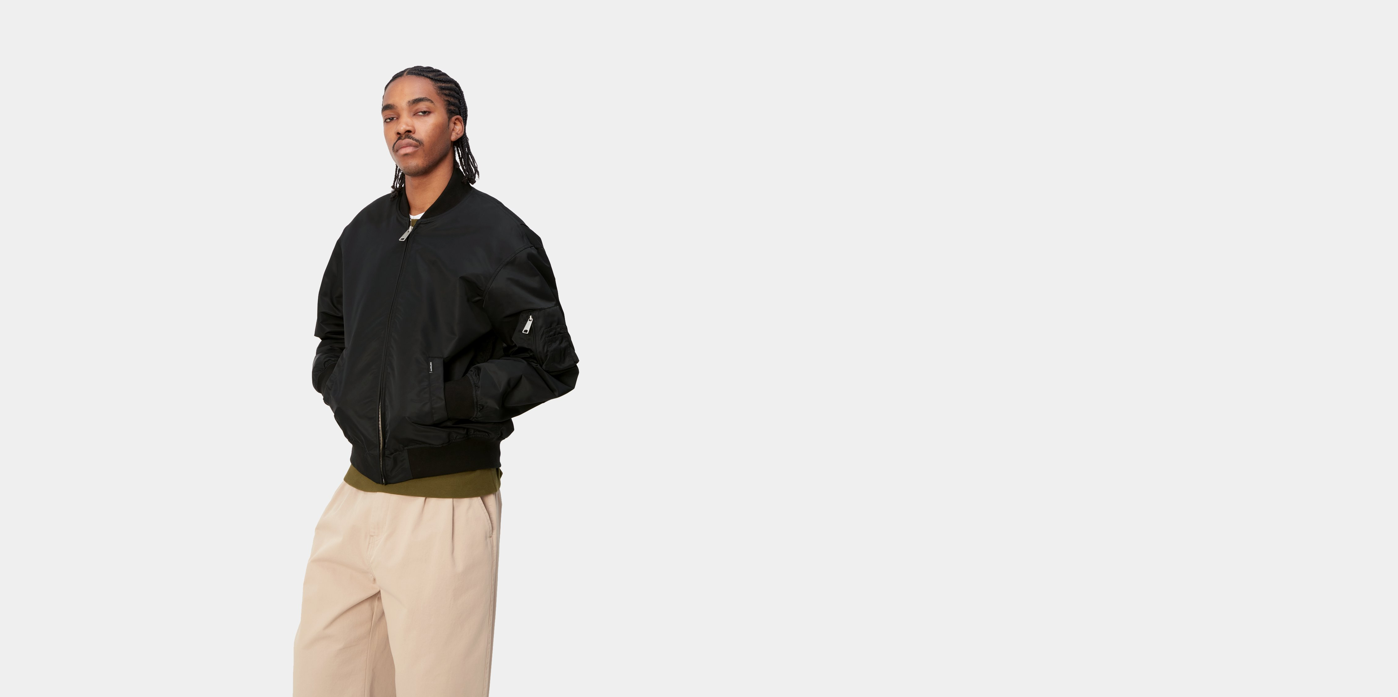 Carhartt WIP Otley Bomber, Black | Boutique officielle en Ligne