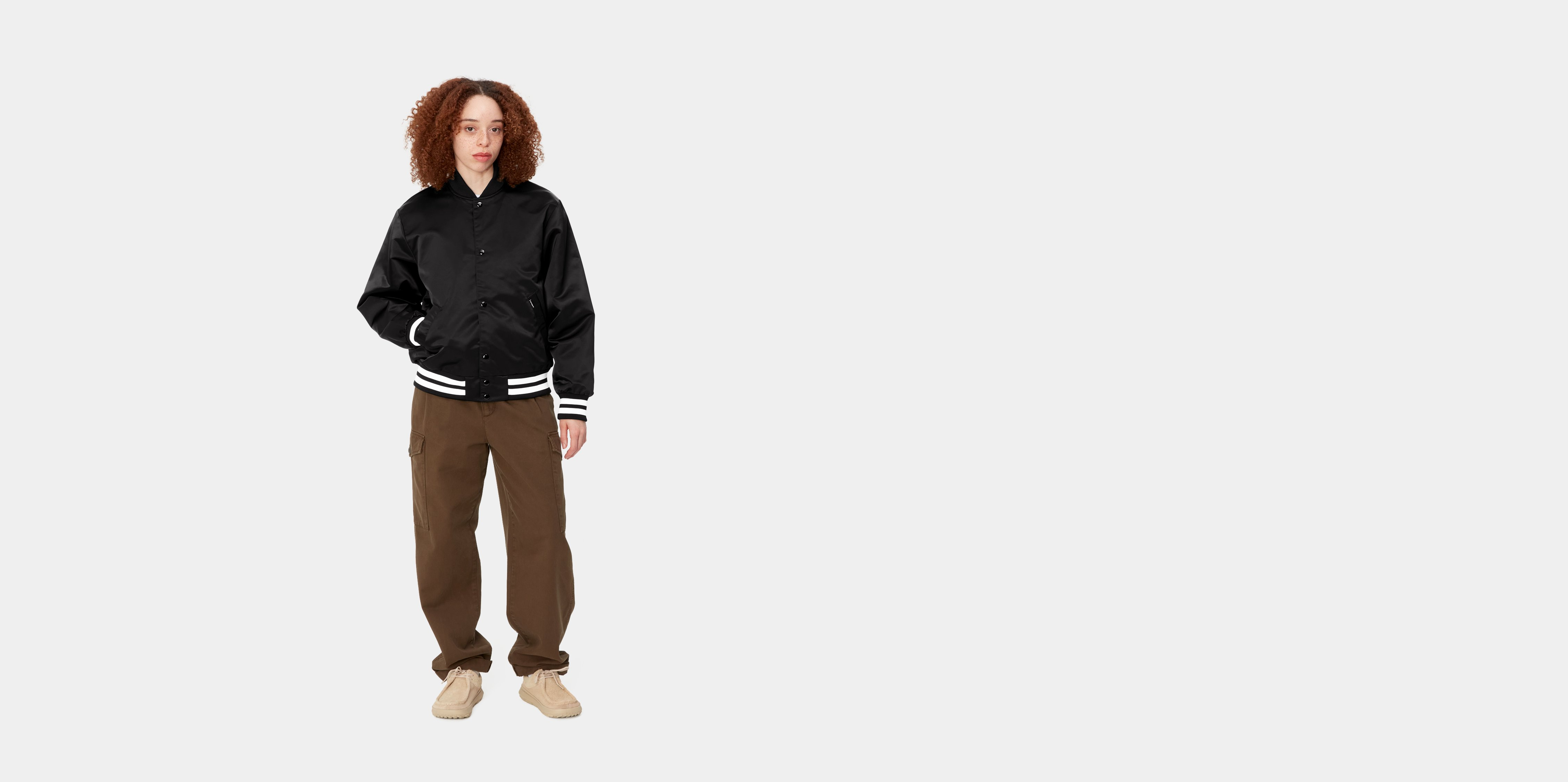 Carhartt WIP W' Class of 89 Bomber Jacket, Black / White | Official ...