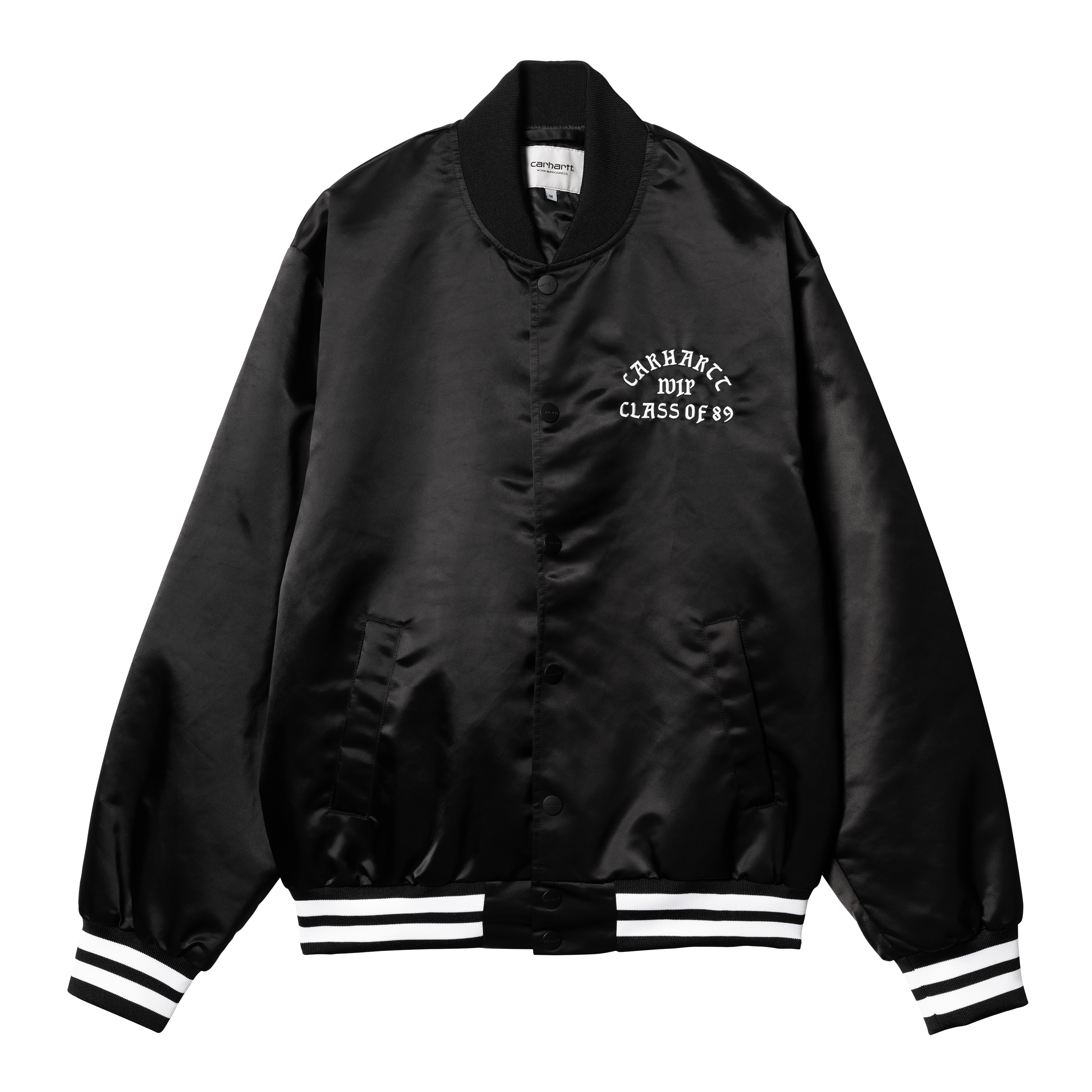 Carhartt WIP Class of 89 Bomber Jacket, Black / White | Official Online ...