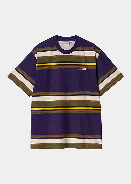 Carhartt WIP Short Sleeve Morcom T-Shirt in Purple