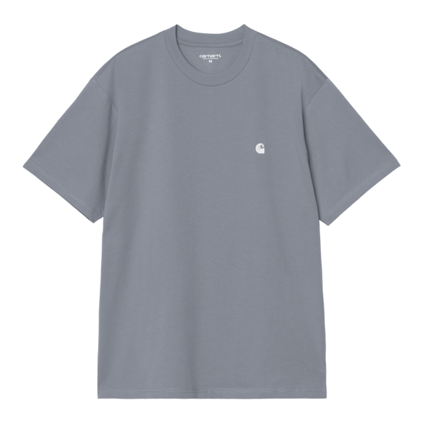 S/S Madison T-Shirt Shady Blue / White