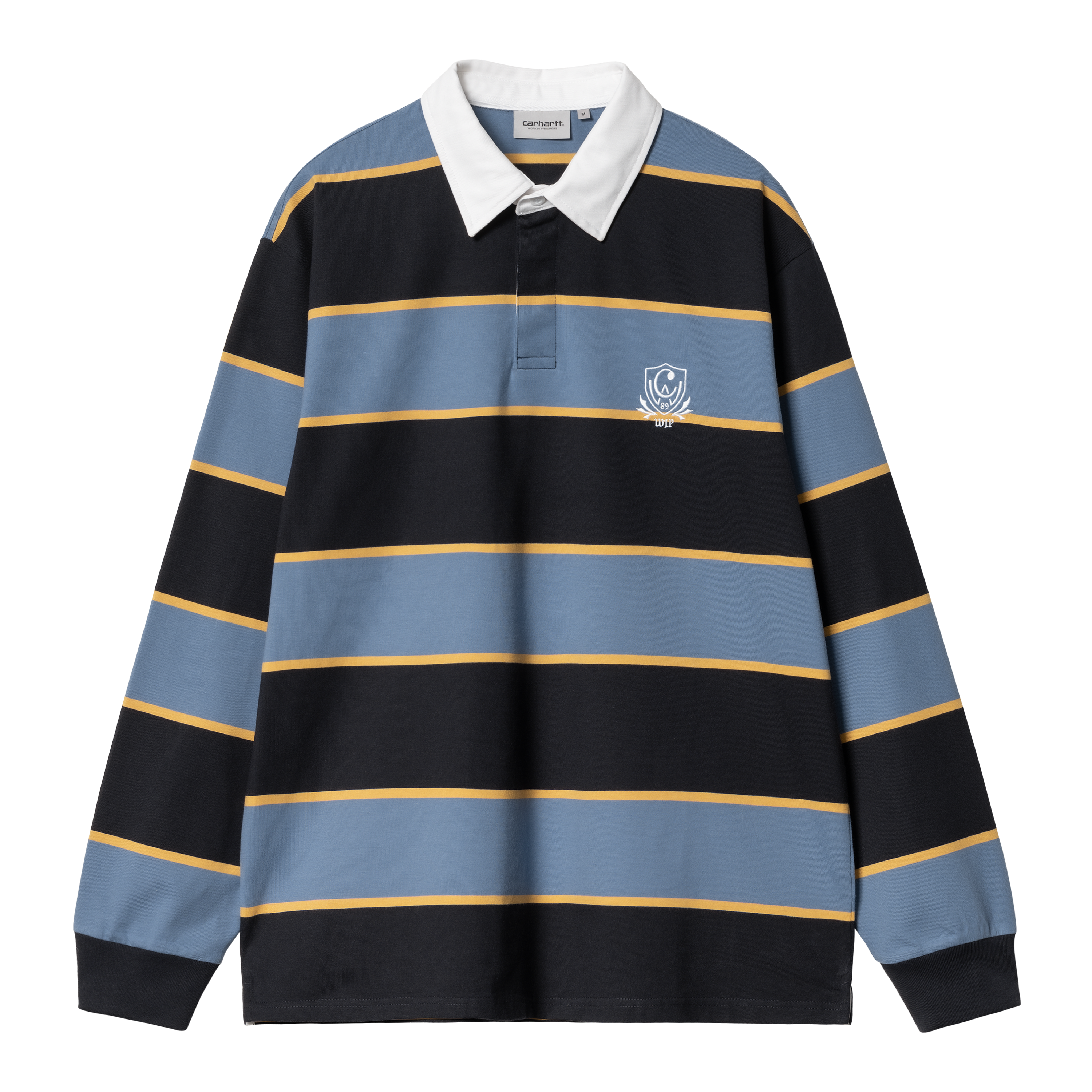 Carhartt WIP Long Sleeve Wilt Rugby Shirt in Blue